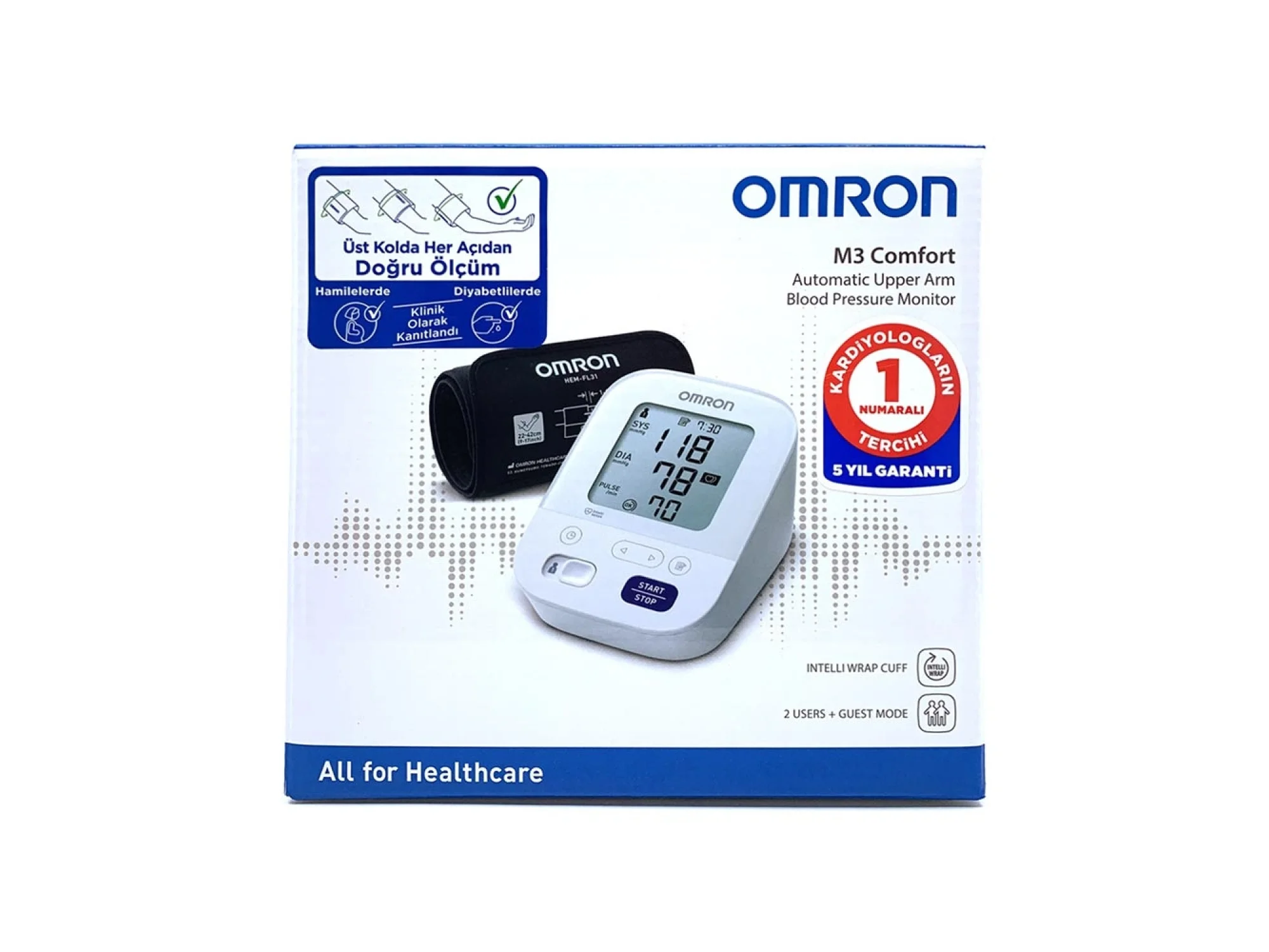 Omron M3 Comfort HEM-7155-E Tansiyon Aleti