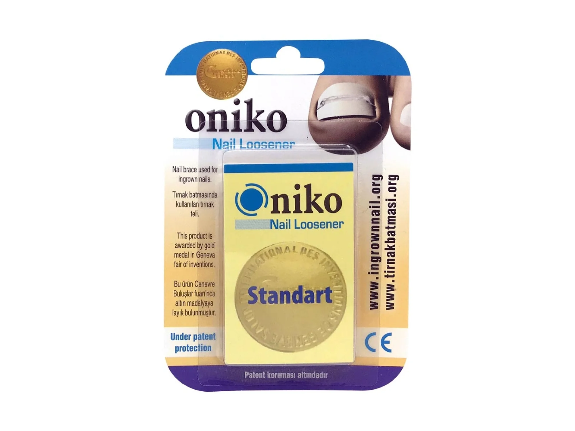 Oniko Nail Loosener Tırnak Gevşetici Tel - Tırnak Batması  Standart