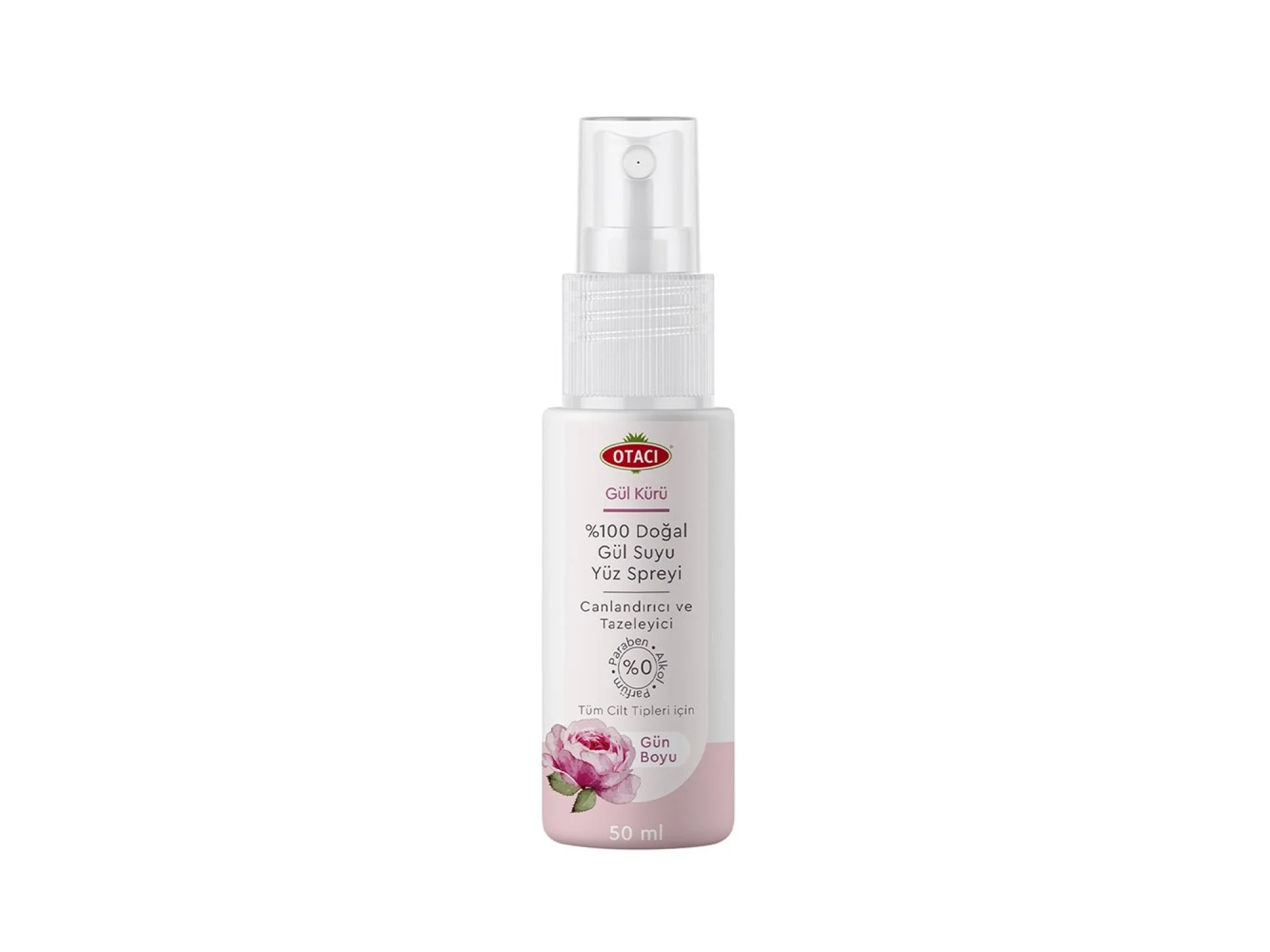 Otacı Gül Kürü %100 Doğal Gül Suyu Yüz Spreyi 50 ml