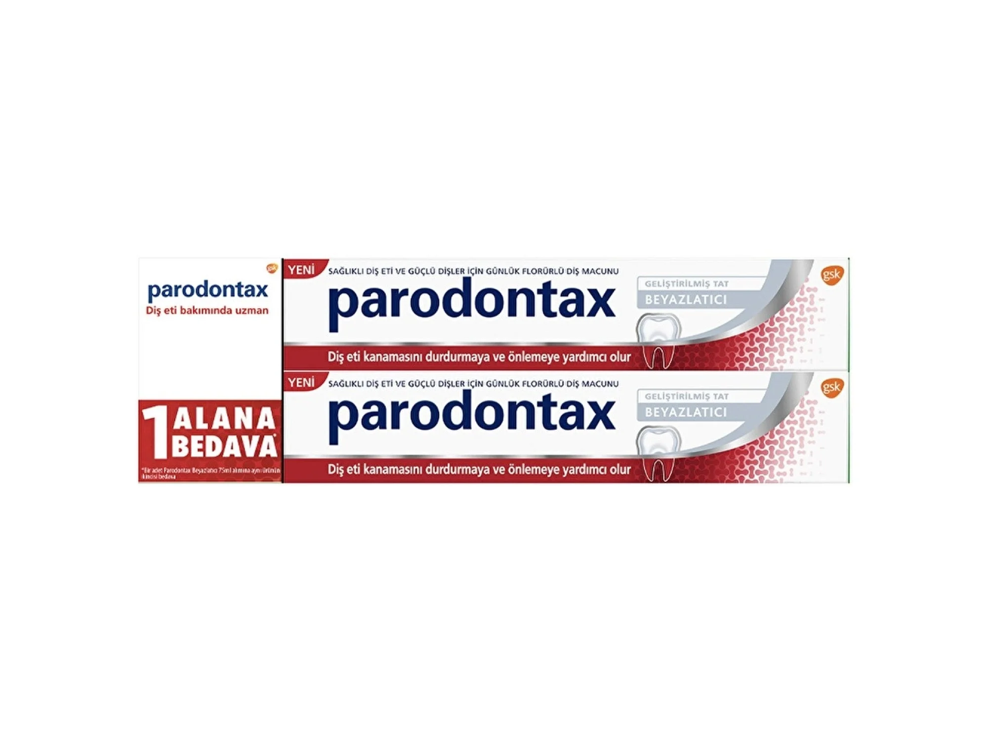 Parodontax Diş Macunu Beyazlatıcı 75 ml 2li