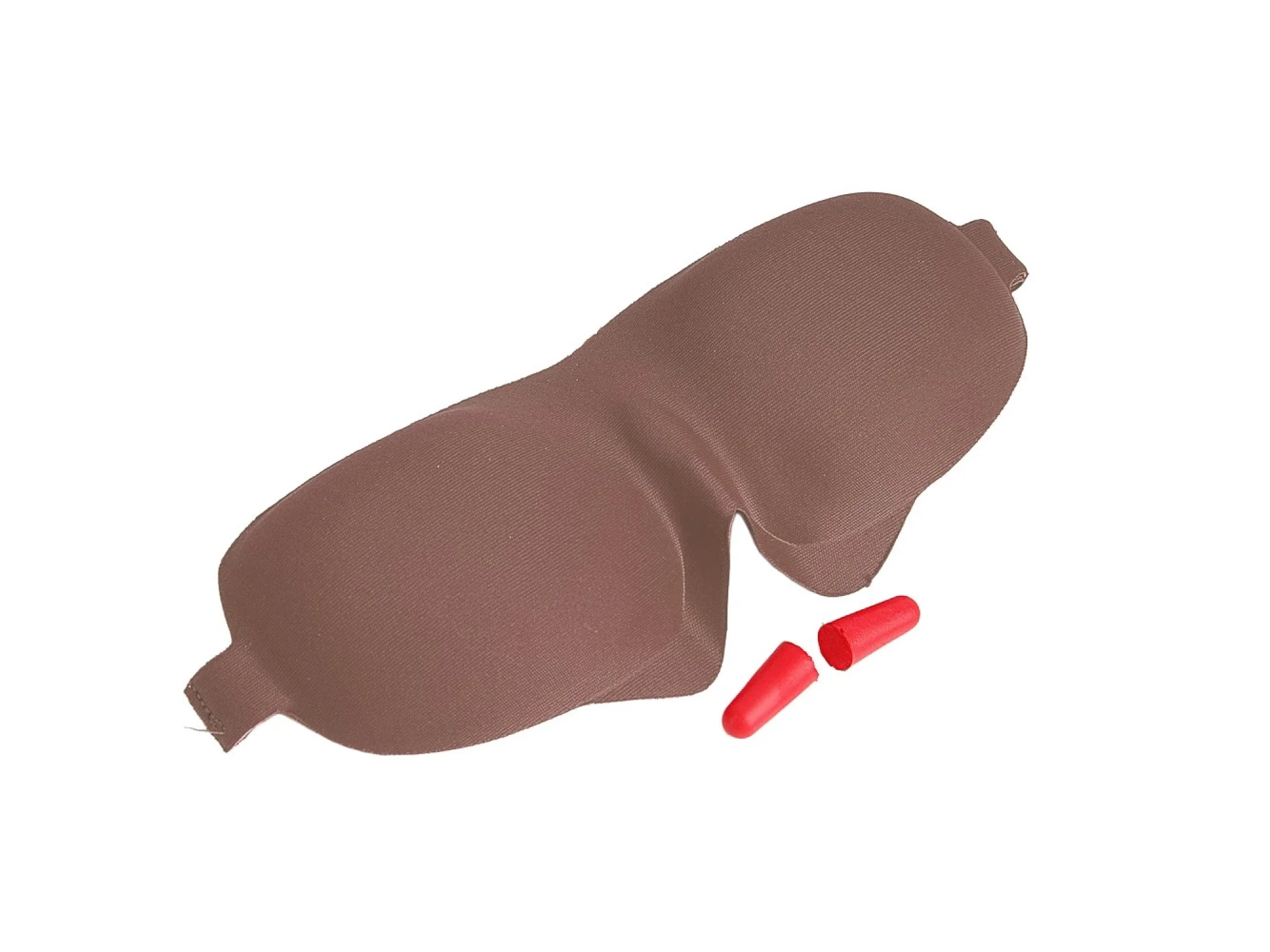 Poblex 3D Uyku Maskesi Kahve Rengi + Kulak Tıkacı