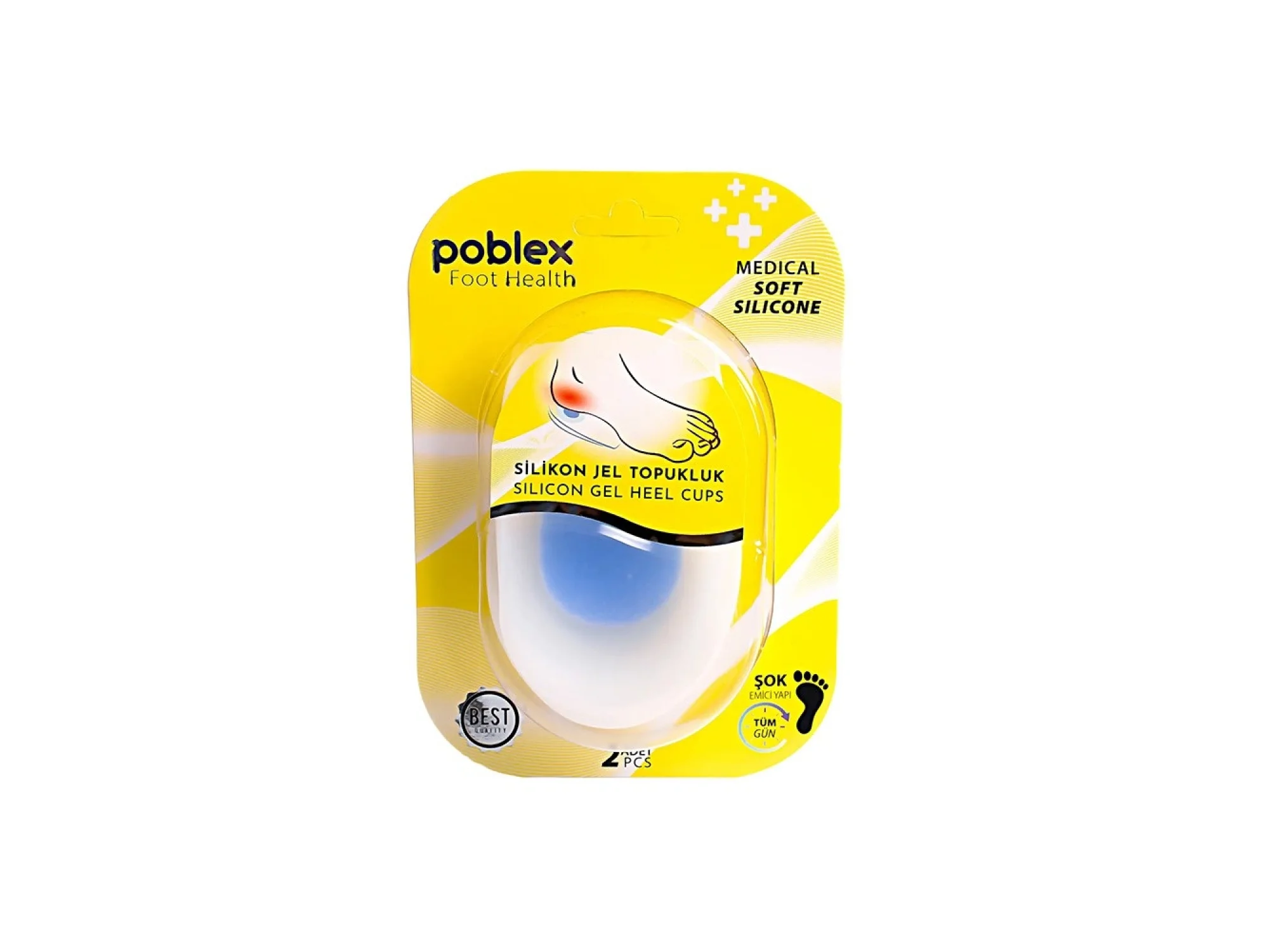 Poblex Silikon Jel Topukluk - Medium