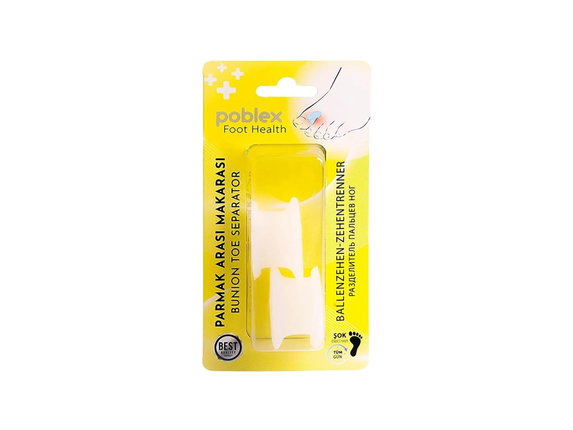 Poblex Silikon Parmak Arası Makara - Medium