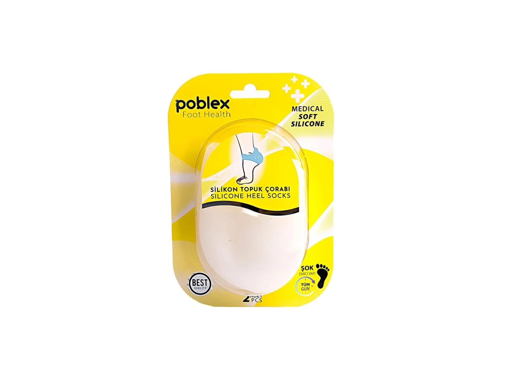 Poblex Silikon Topuk Çorabı