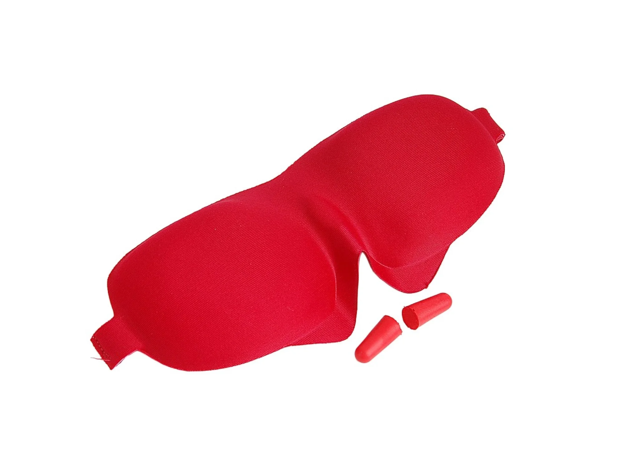 Poblex Uyku Maskesi Yeni Kulak Tıkacı Hediyeli Kırmızı