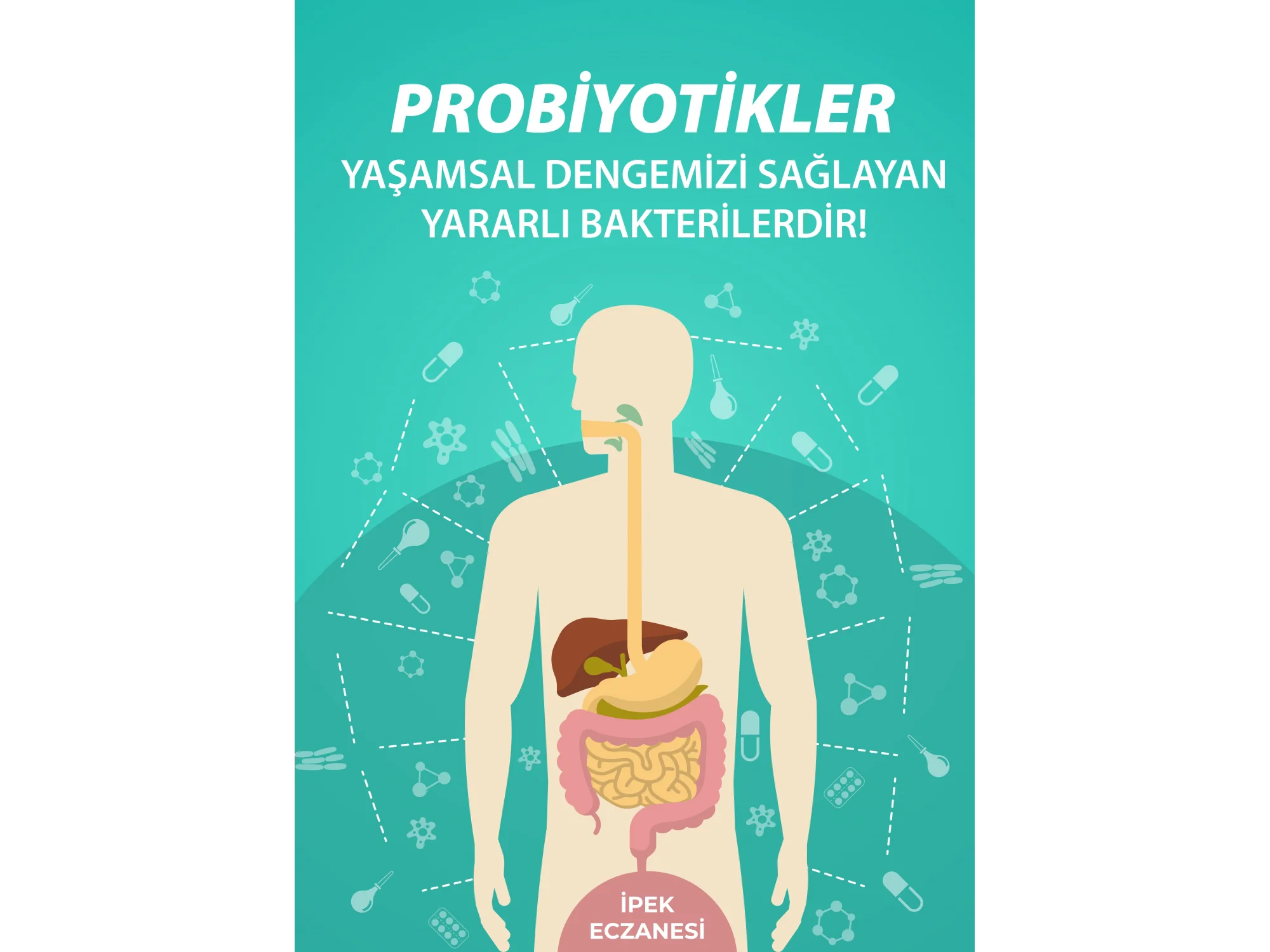Probiyotikler Afiş & Poster