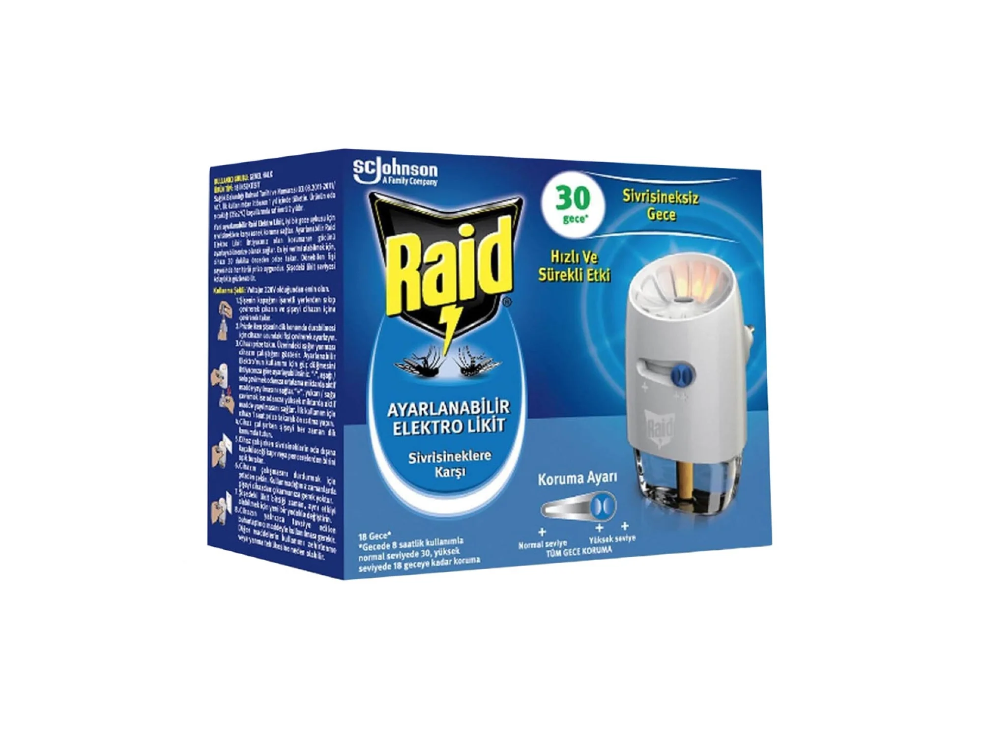 Raid Ayarlanabilir Elektrolikit 30 Gece 21 ml