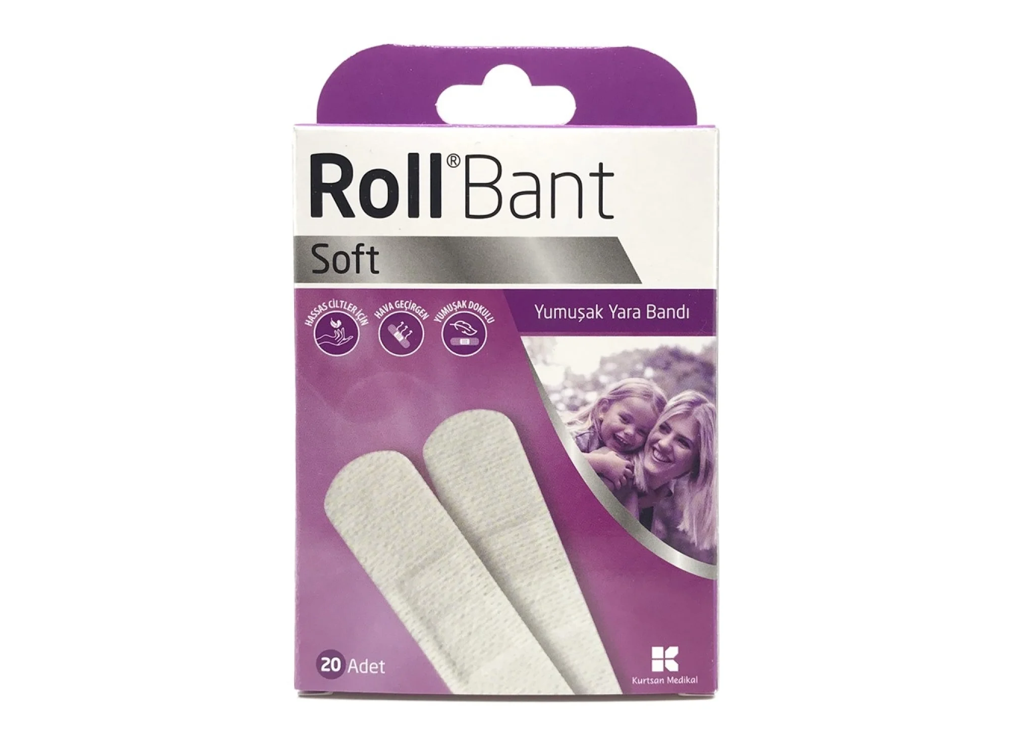 Roll Bant Soft Yara Bandı 20li