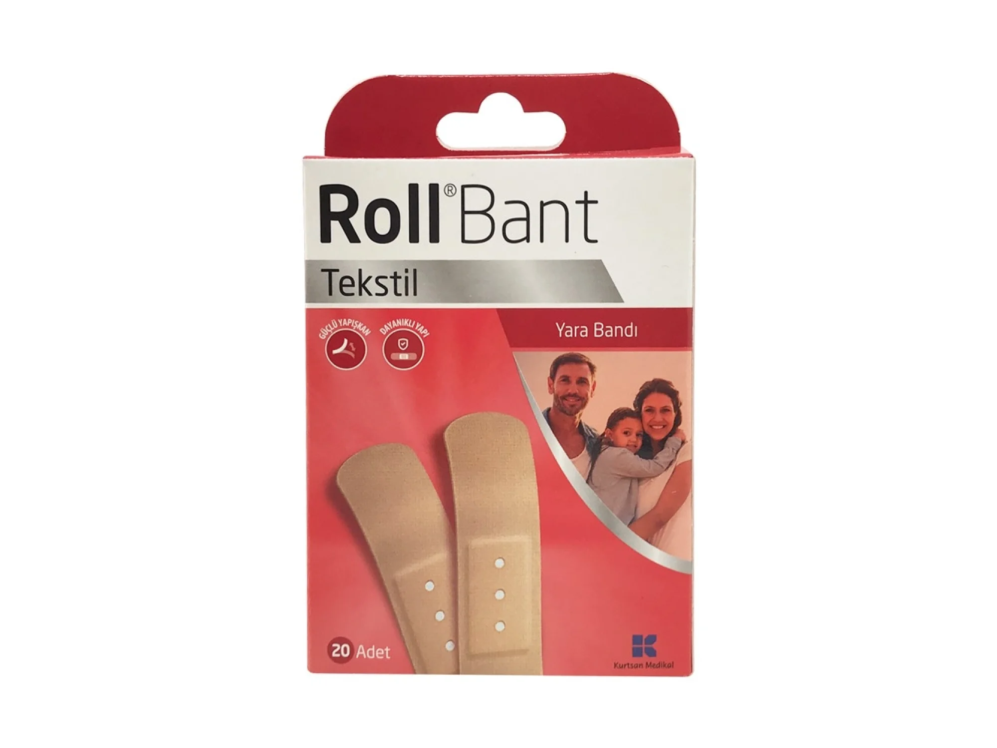 Roll Bant Tekstil Yara Bandı 20li