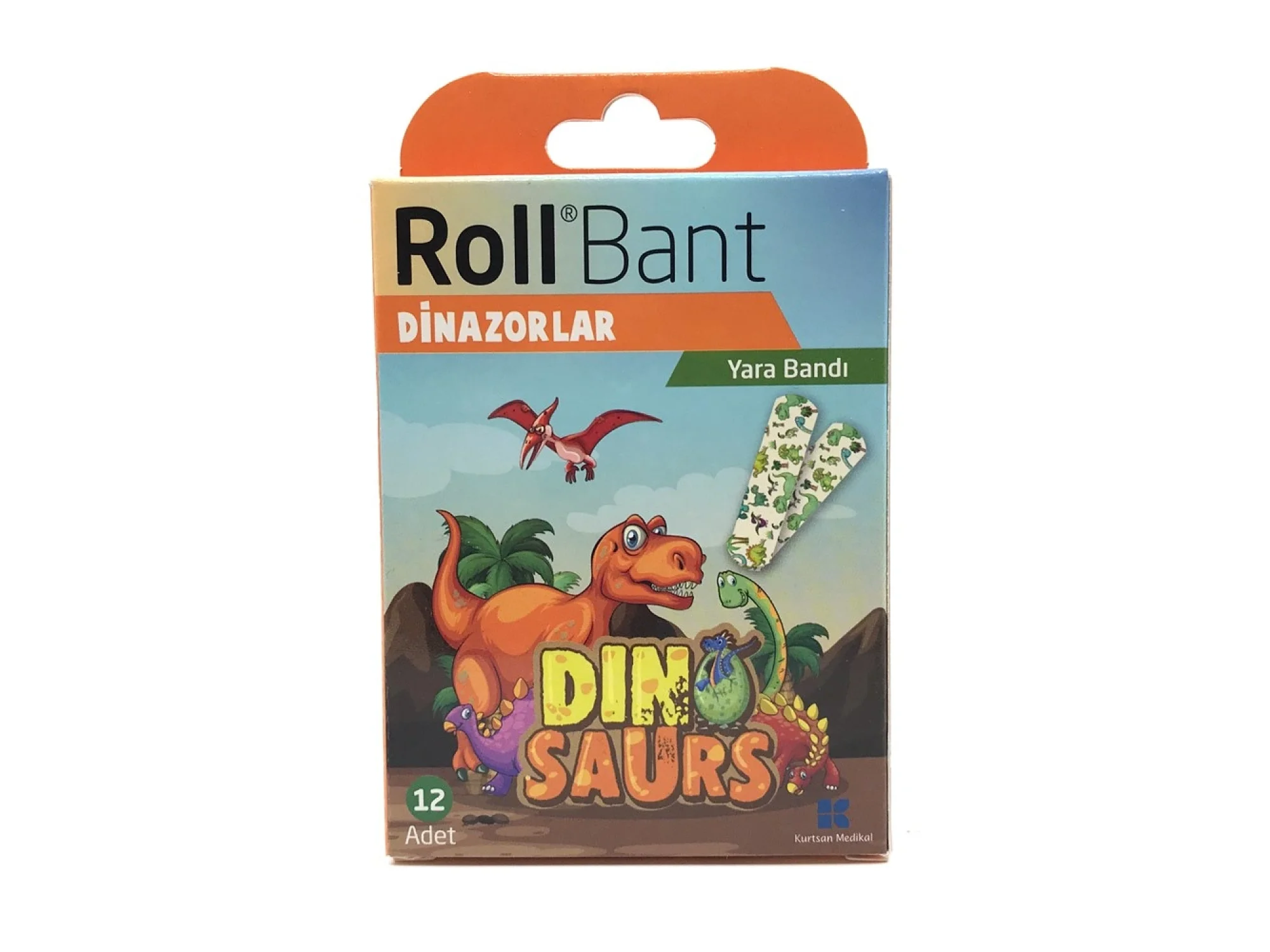 Roll Bant Yara Bandı Dinozorlar 12li