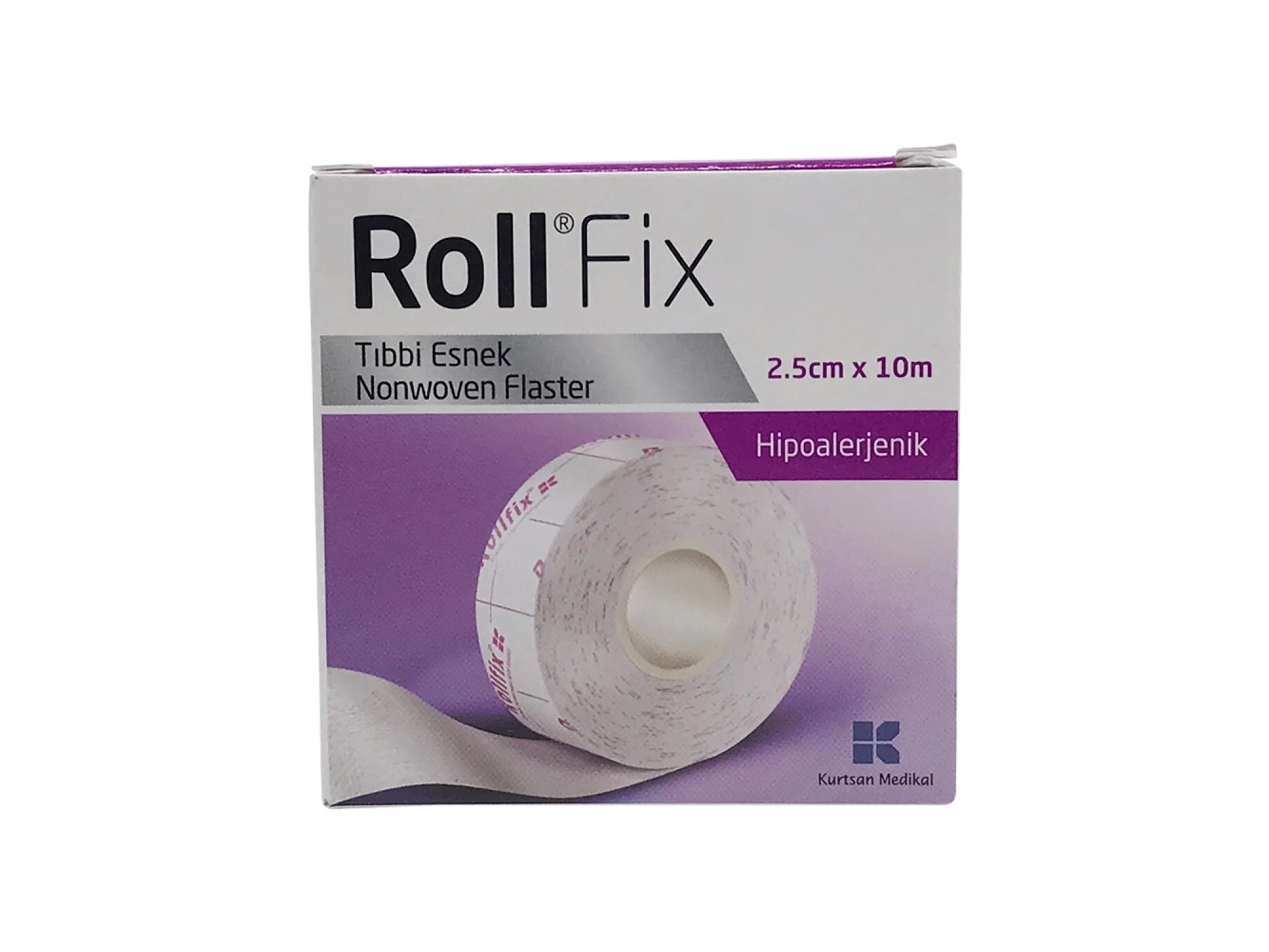 Roll Fix Esnek Nonwoven Tıbbi Flaster 2,5 cm x 10 m