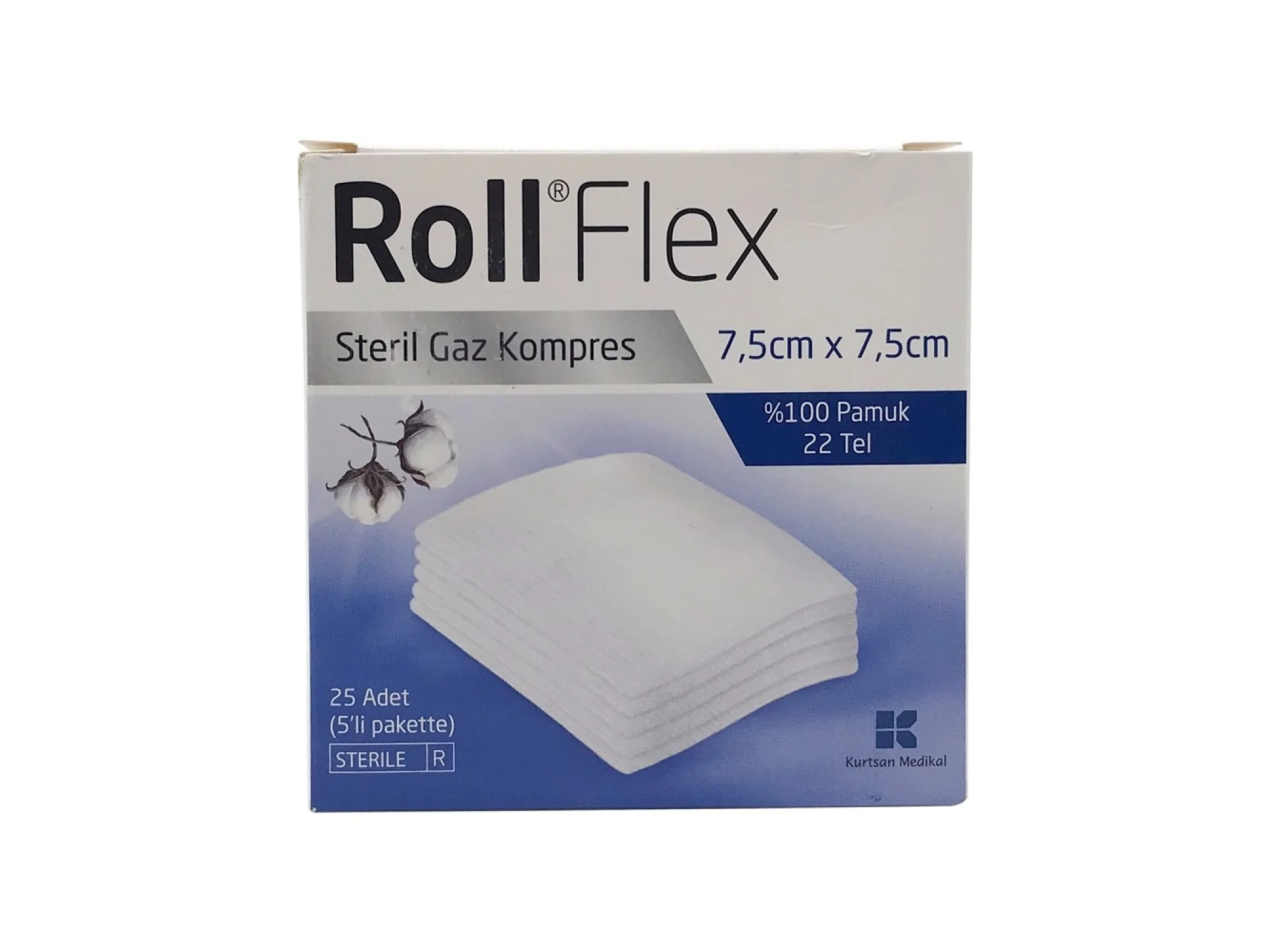 Roll Flex Gaz Kompres 7,5cm x 7,5cm 25li