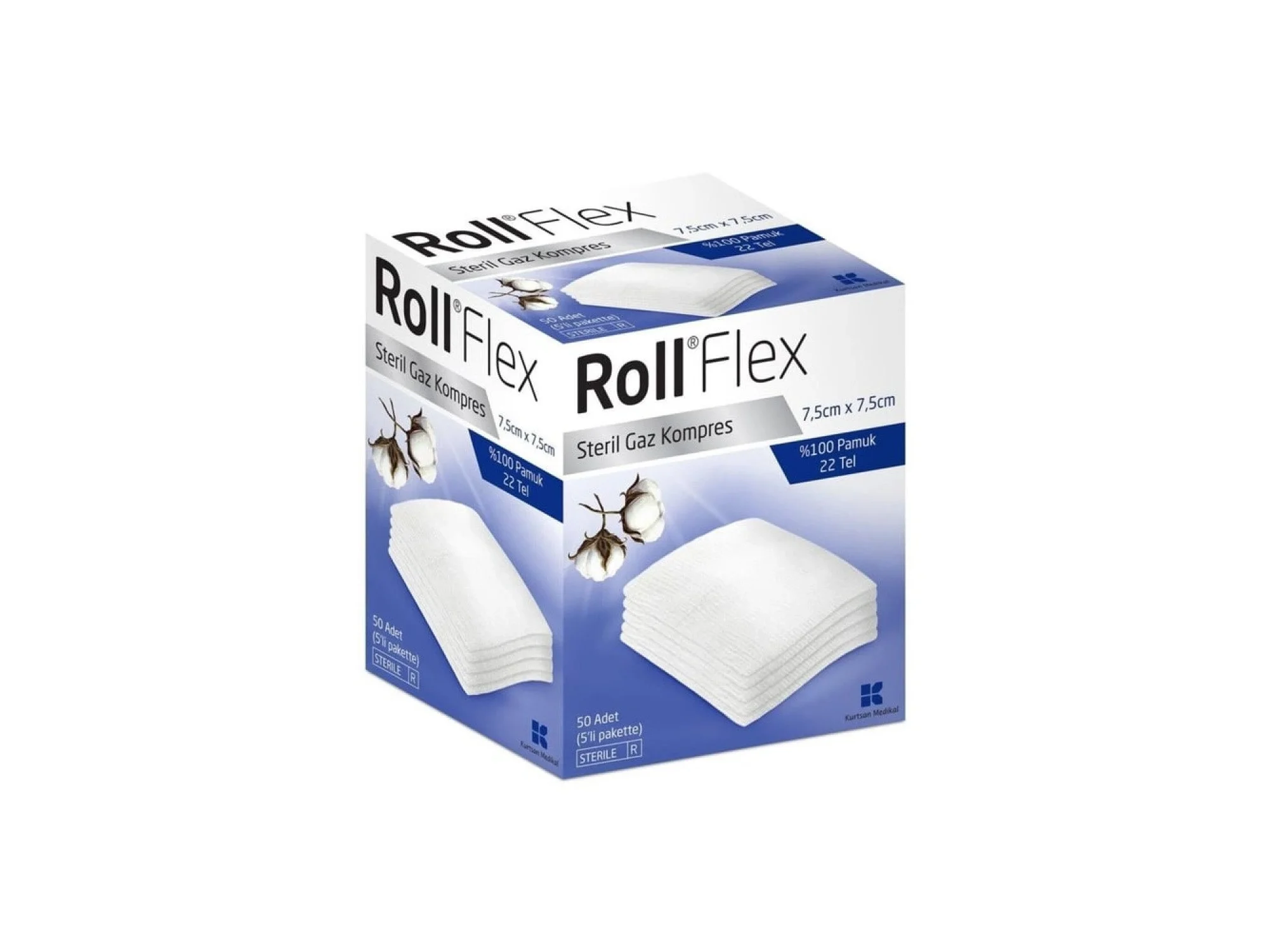 Roll Flex Gaz Kompres 7,5cm x 7,5cm 50li