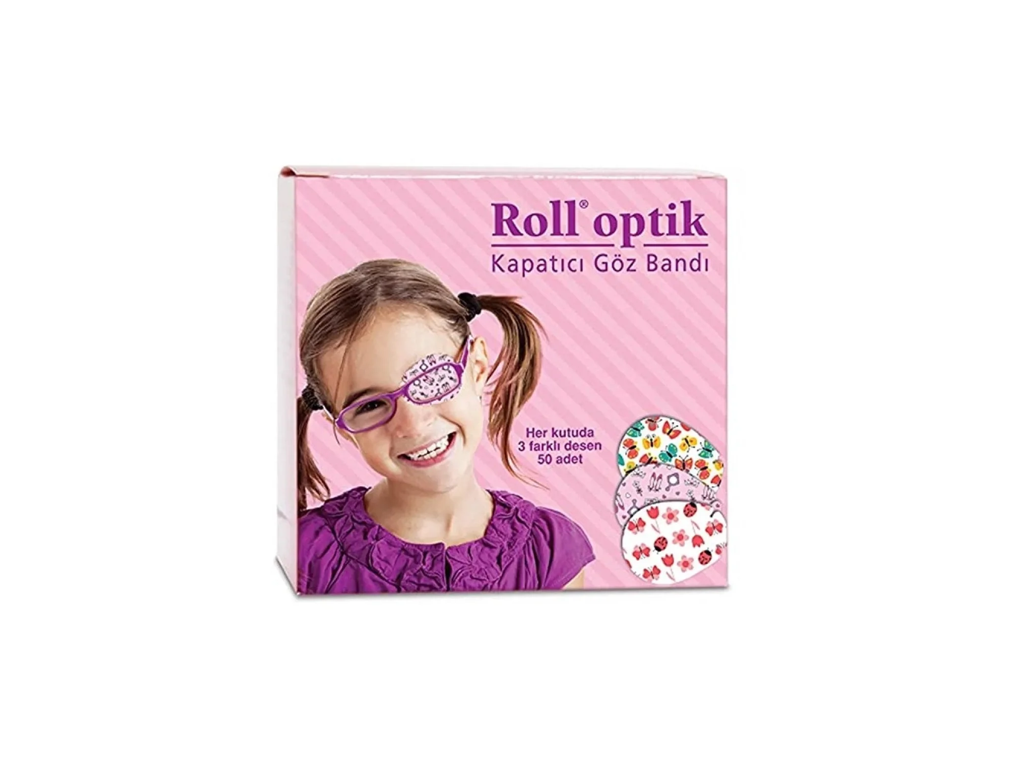 Roll Optik Kapatıcı Göz Bandı Kız 50li
