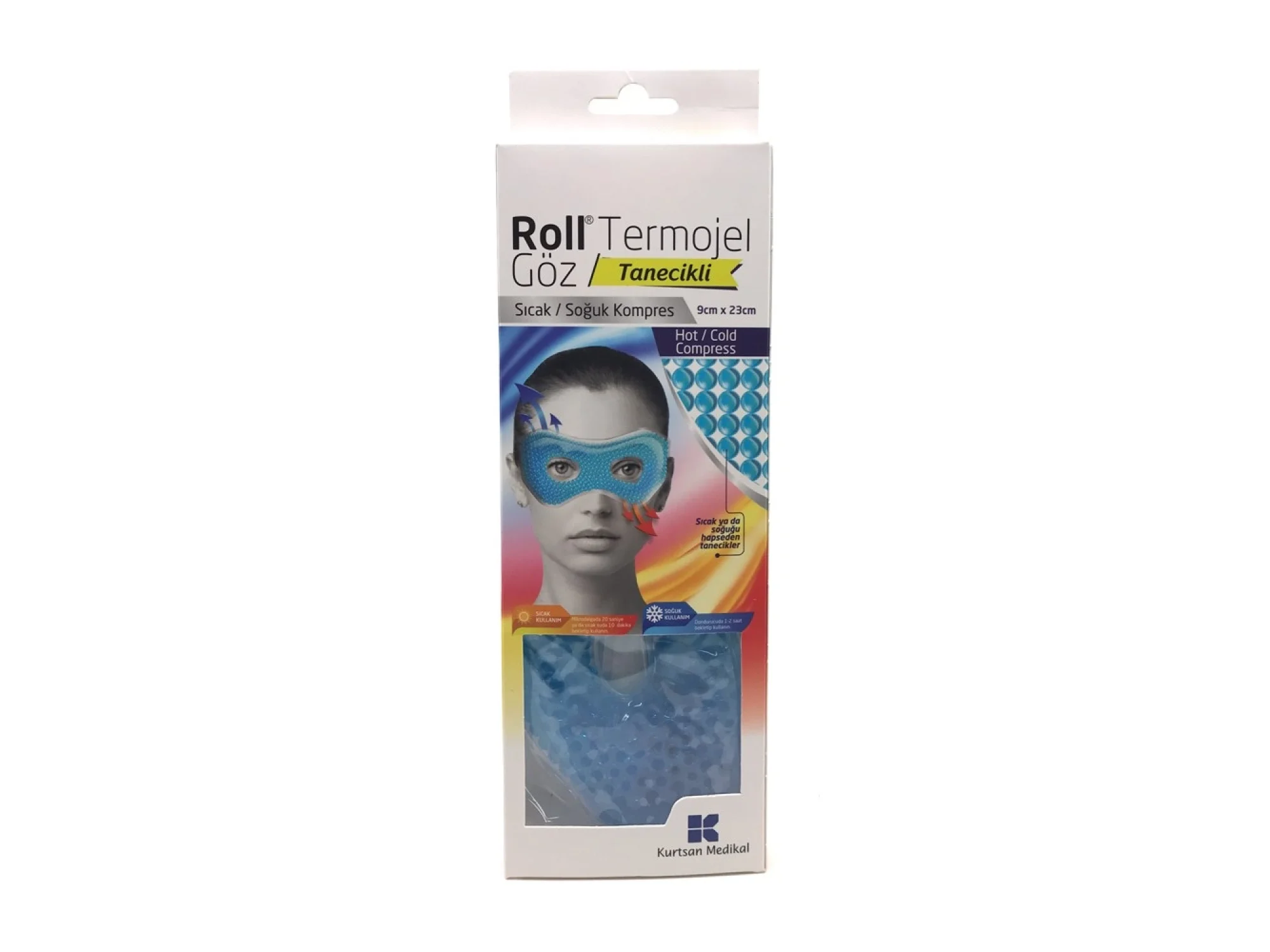 Roll Sıcak Soğuk Termojel Göz Tanecikli Kompres 9cm x 23cm