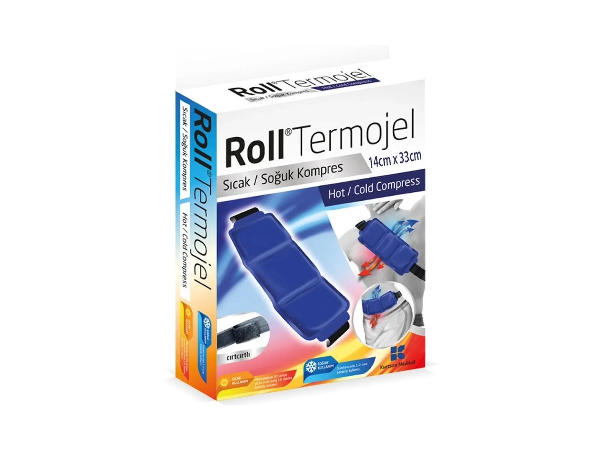 Roll Termojel 14 x 33 cm Bel - Sırt - Karın