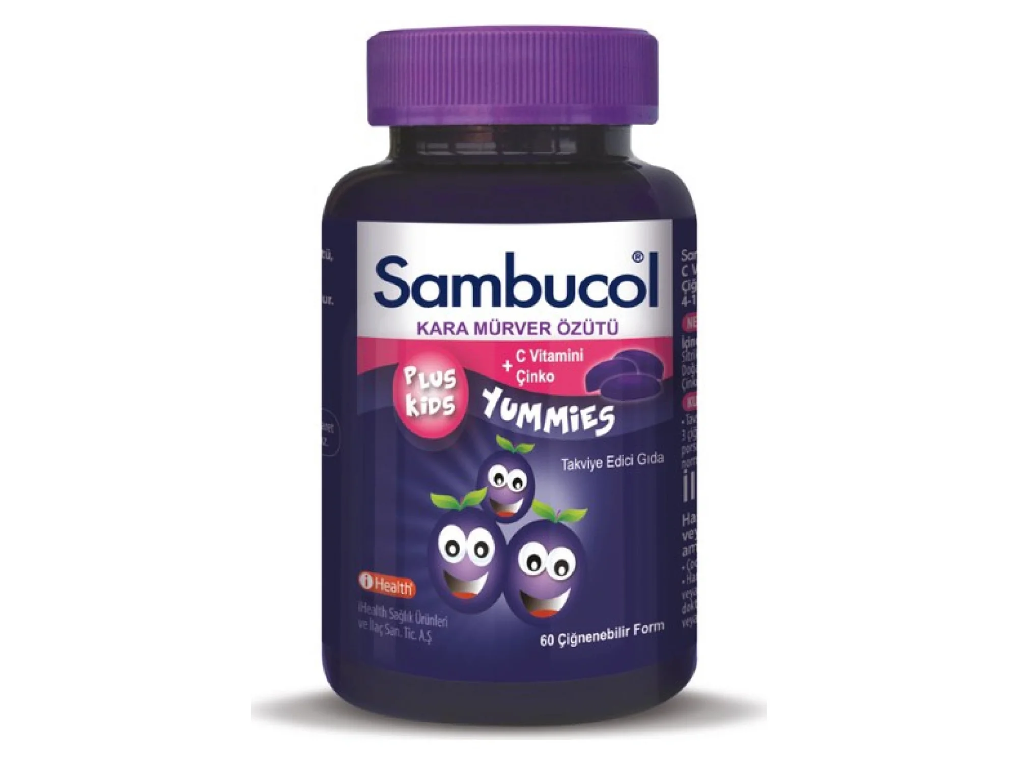Sambucol Plus Kids Yummies 60 Çigneme Tableti