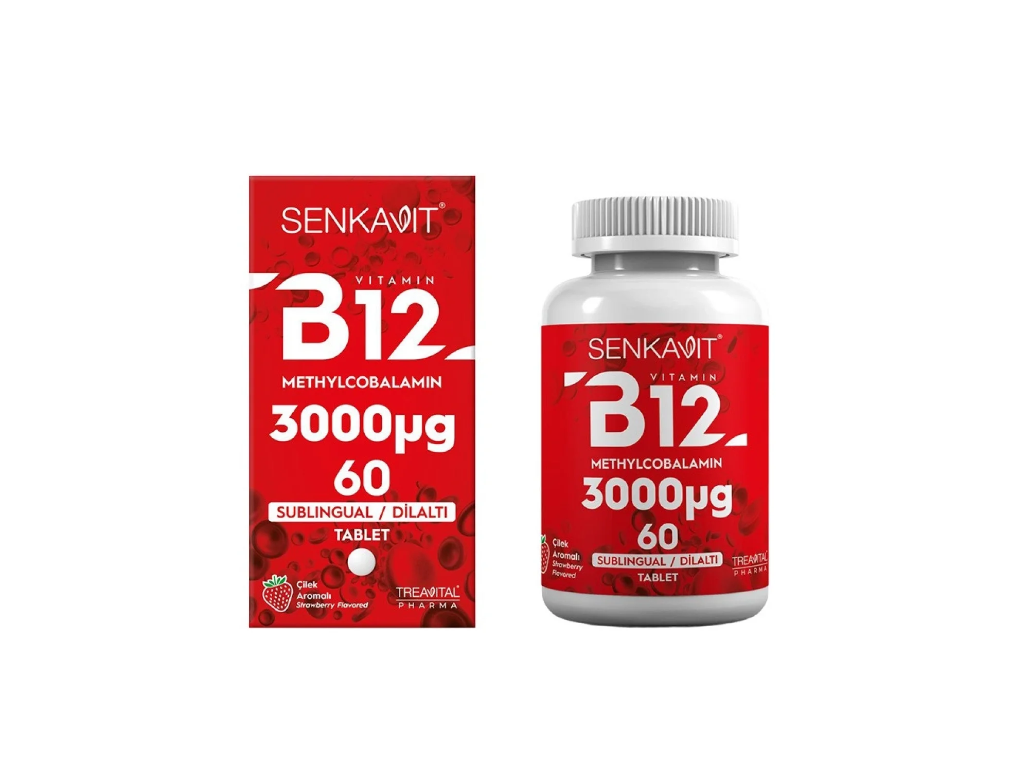 Senkavit B12 3000 mcg Dil Altı Sublingual 60 Tablet