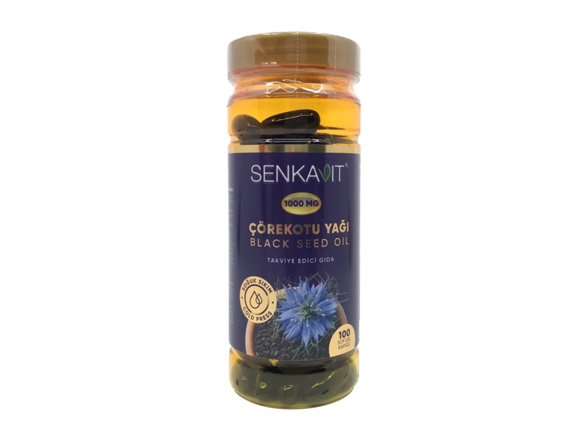 Senkavit Bitkisel Çörekotu Yağı Softjel 1000 mg 100 Kapsül