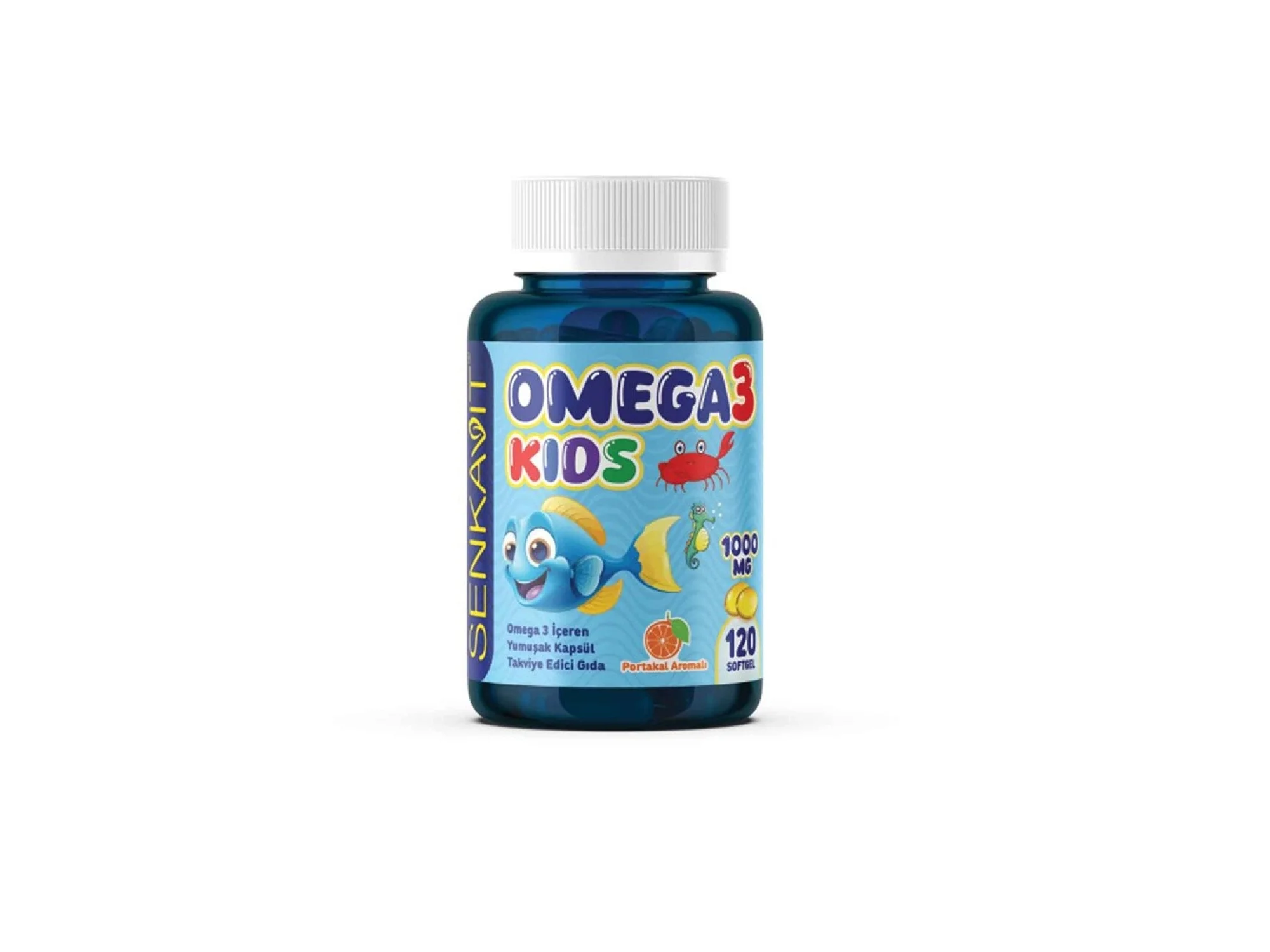 Senkavit Omega 3 For Kids Portakal Aromalı 120li Softjel