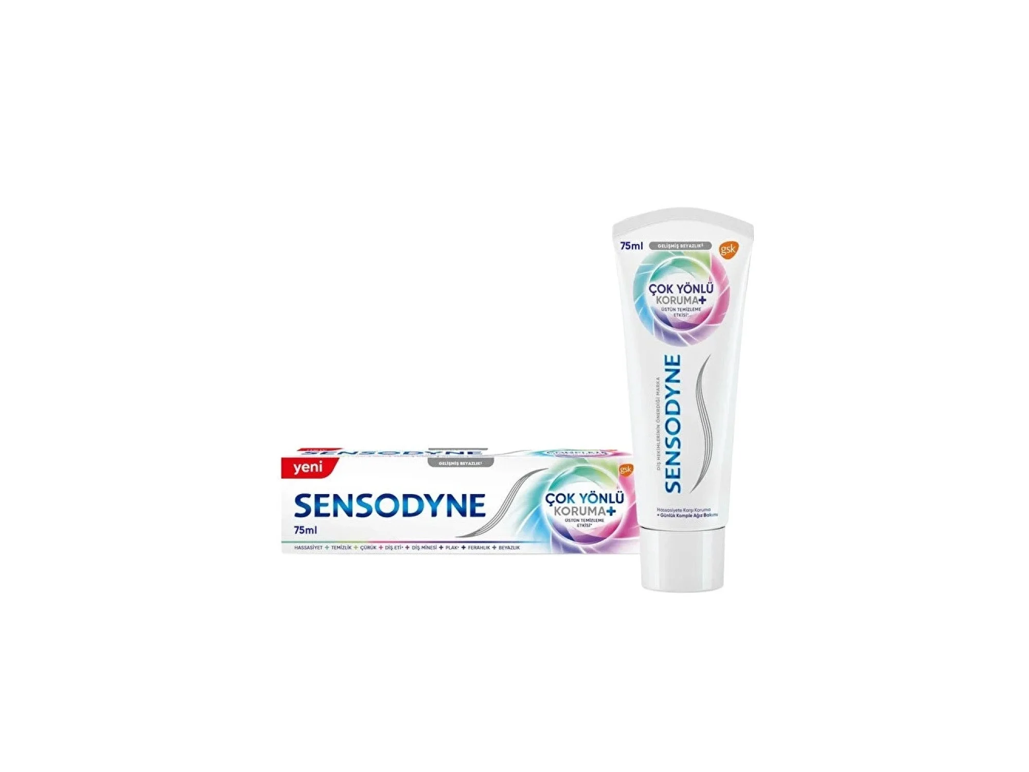 Sensodyne Çok Yönlü Koruma Gelişmiş Beyazlık Diş Macunu 75 ml