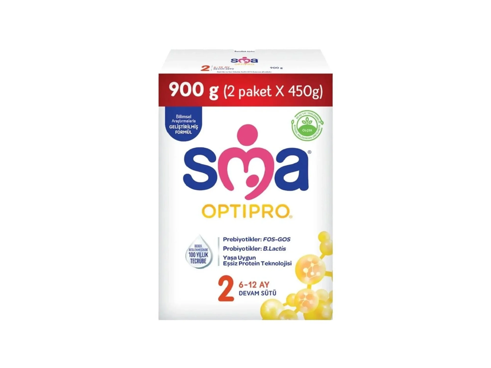 SMA Optipro 2 Devam Sütü 450 gr 2li