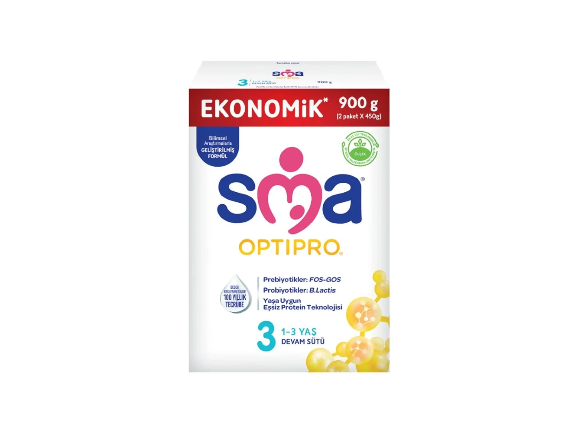 SMA Optipro 3 Devam Sütü 450 gr 2li
