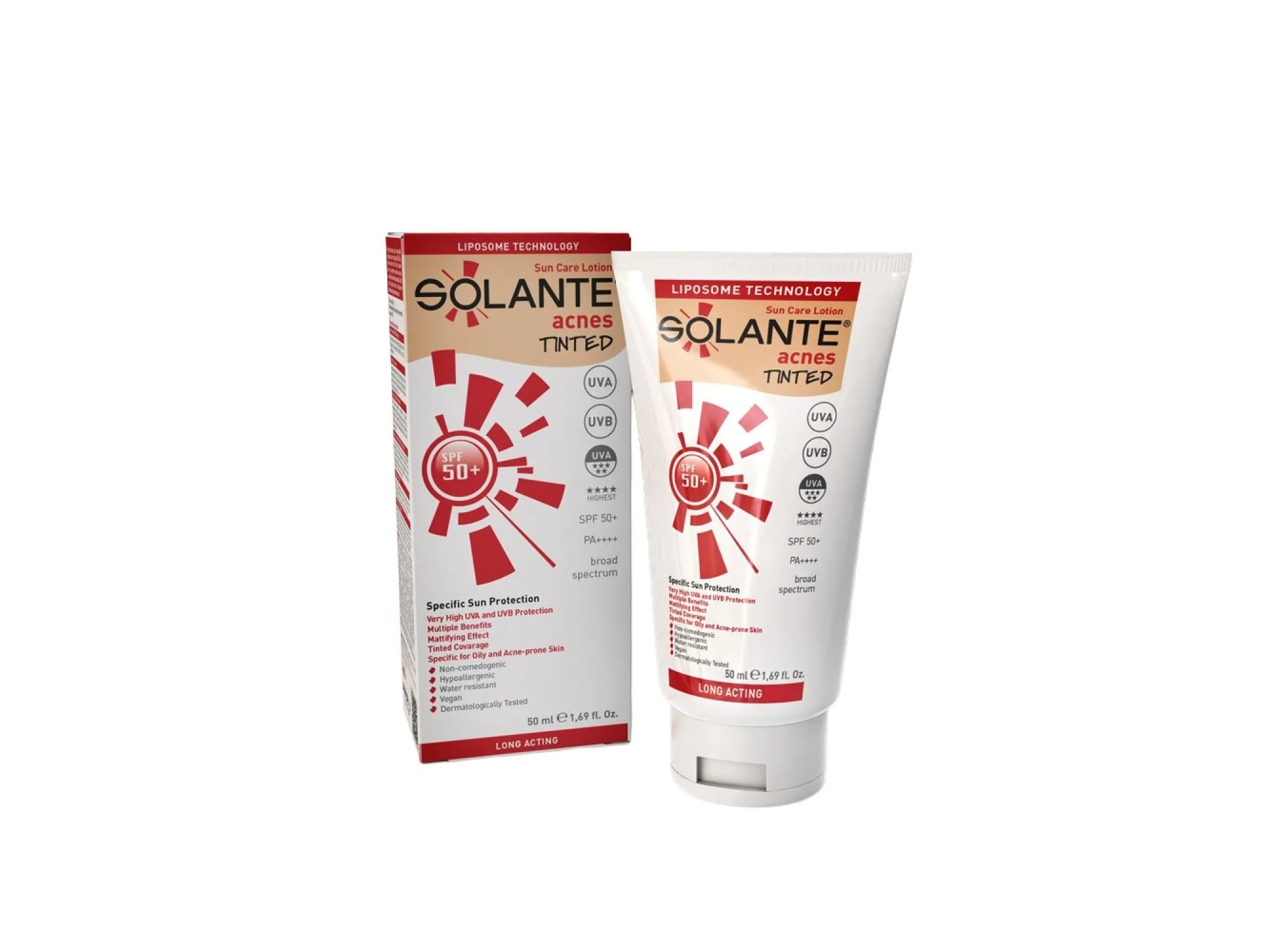 Solante Acnes Tinted Losyon SPF50+ 50 ml