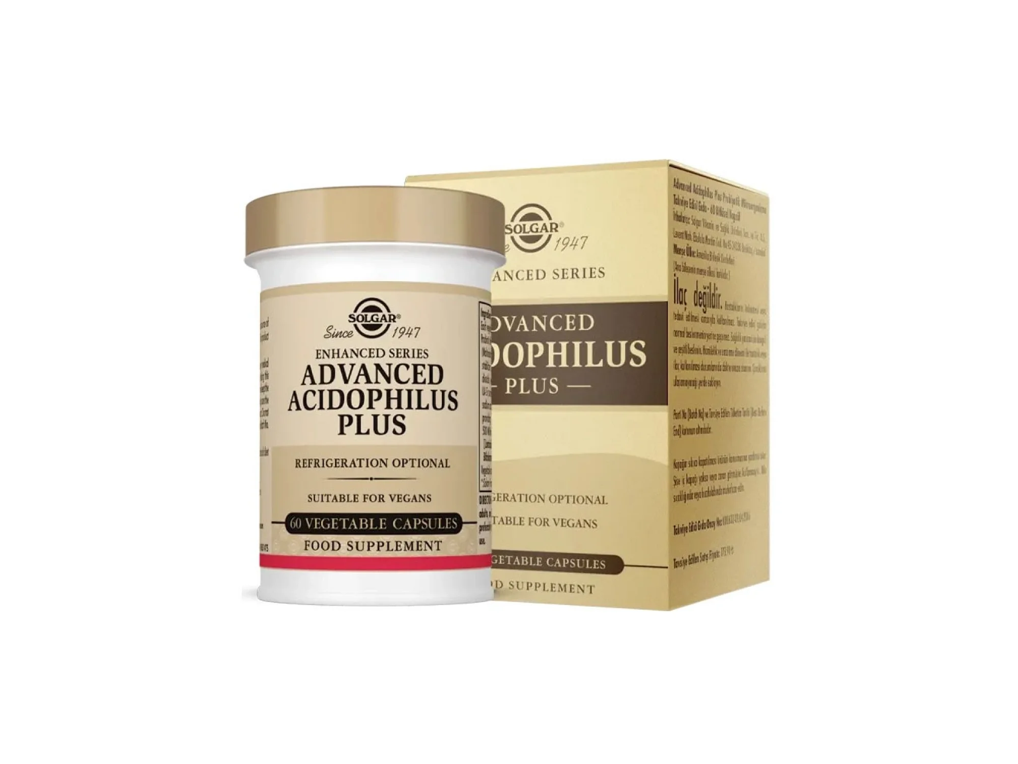 Solgar Advanced Acidophilus Plus 60 Kapsül