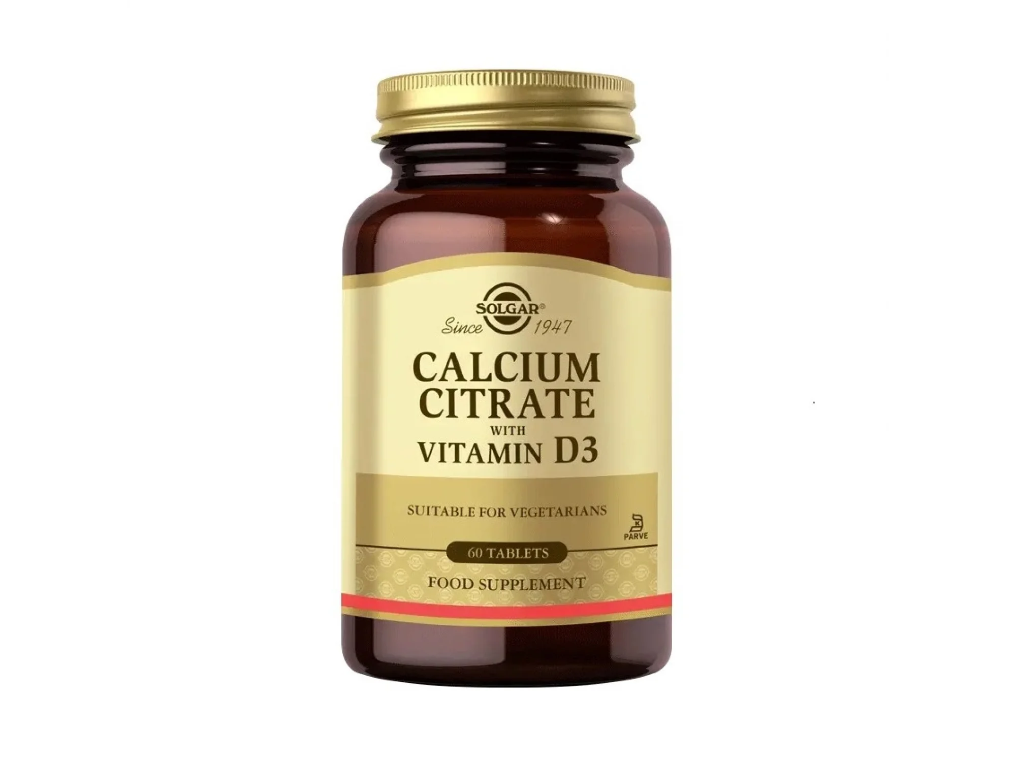 Solgar Calcium Citrate with Vitamin D 3 60 Tablet