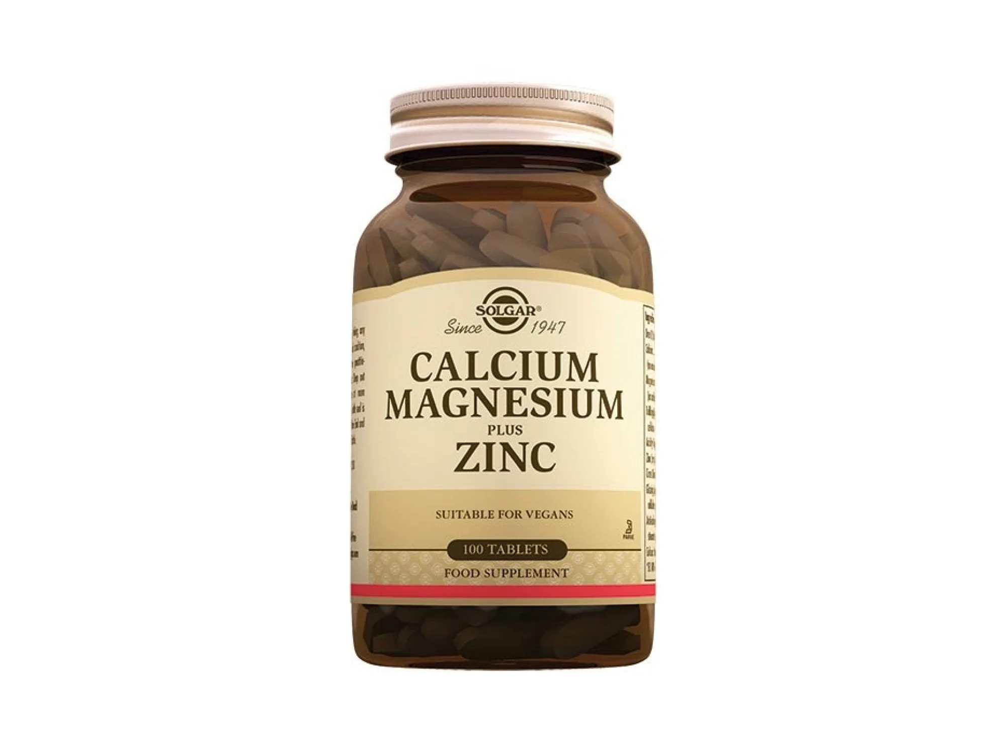 Solgar Calcium Magnesium Plus Zinc 100 Tablet