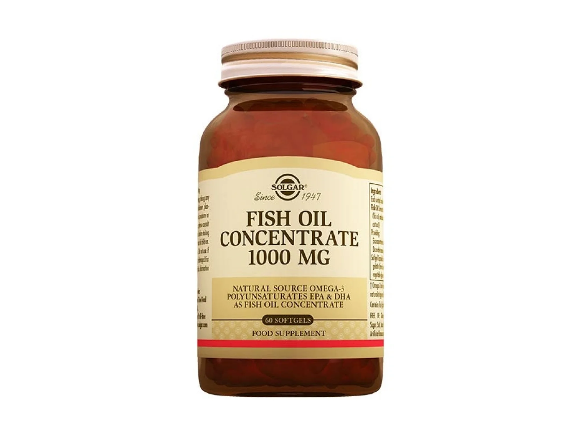 Solgar Fish Oil Concentrate 1000 mg 60 Softgel