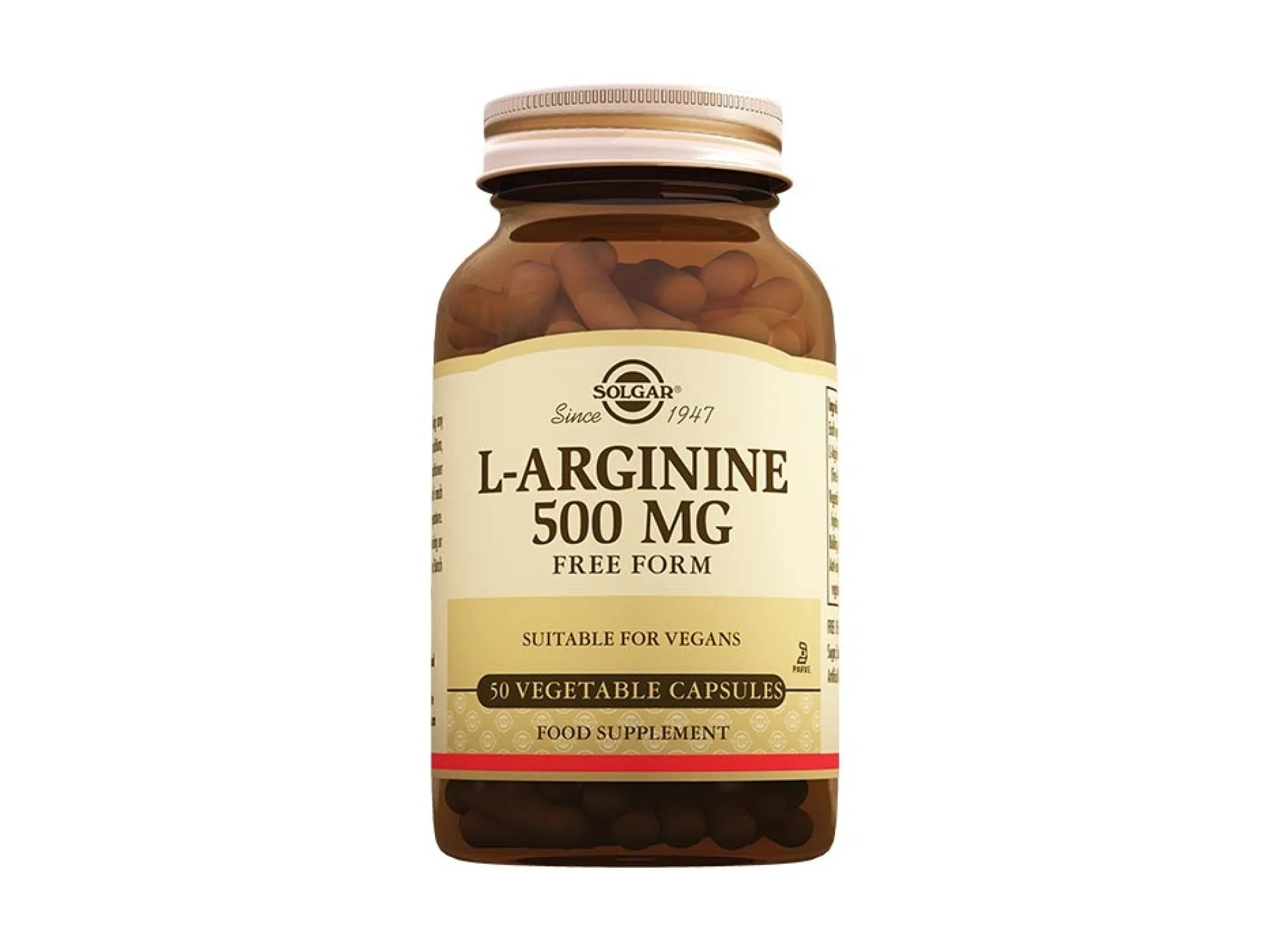 Solgar L-Arginine 500 mg 50 Kapsül