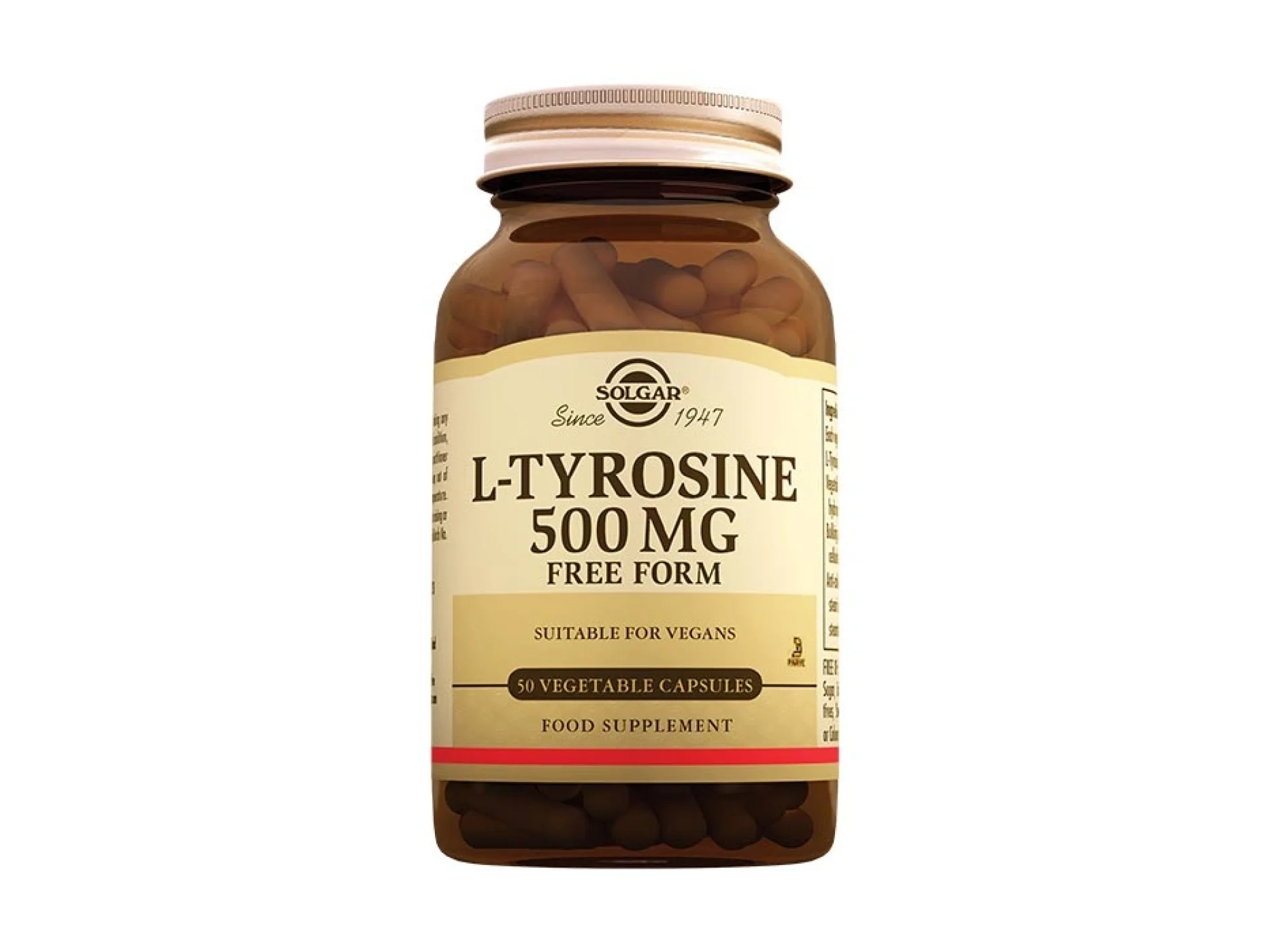 Solgar L-Tyrosine 500 mg 50 Kapsül