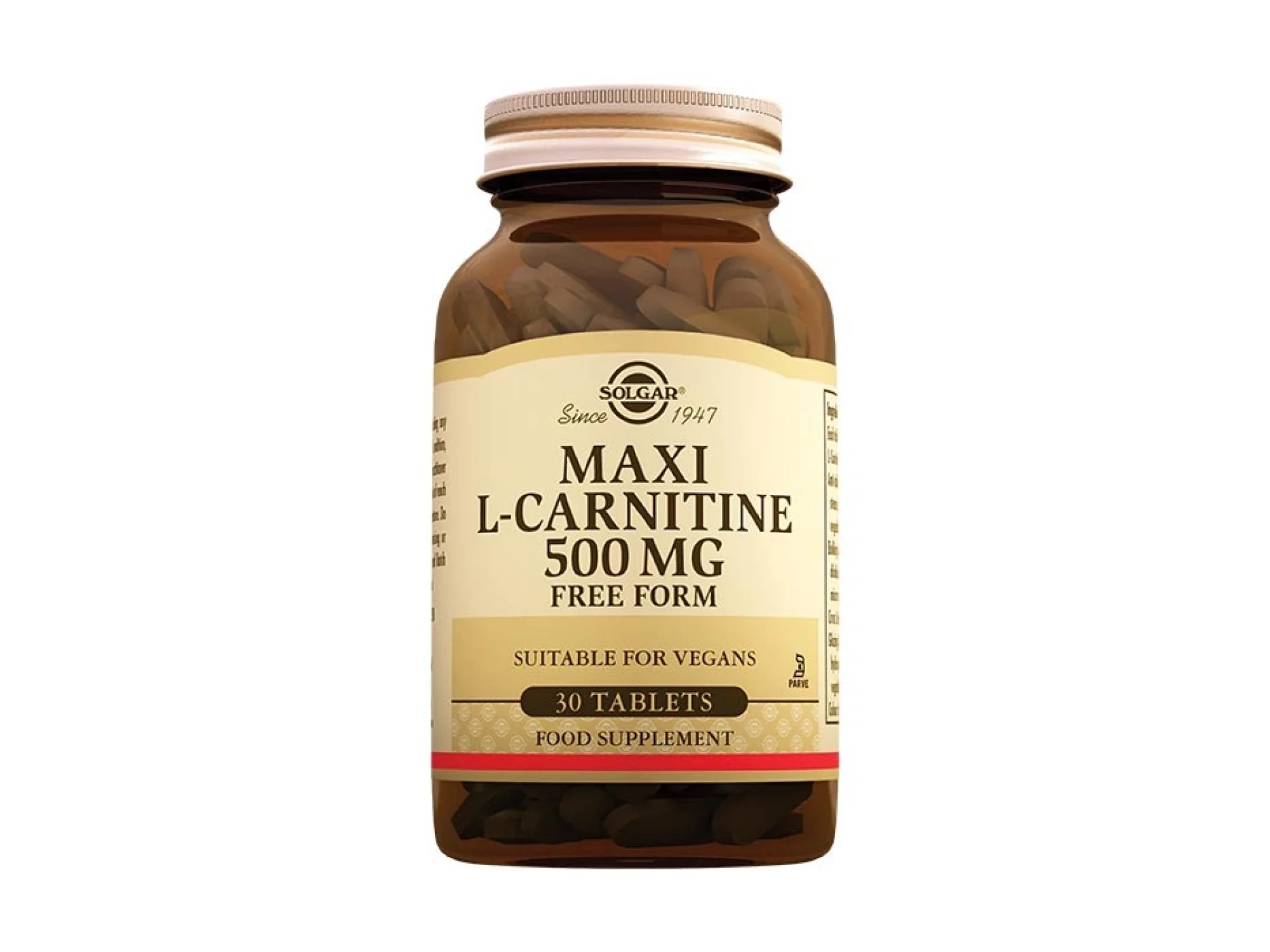 Solgar Maxi L-Carnitine 500 mg 30 Tablet