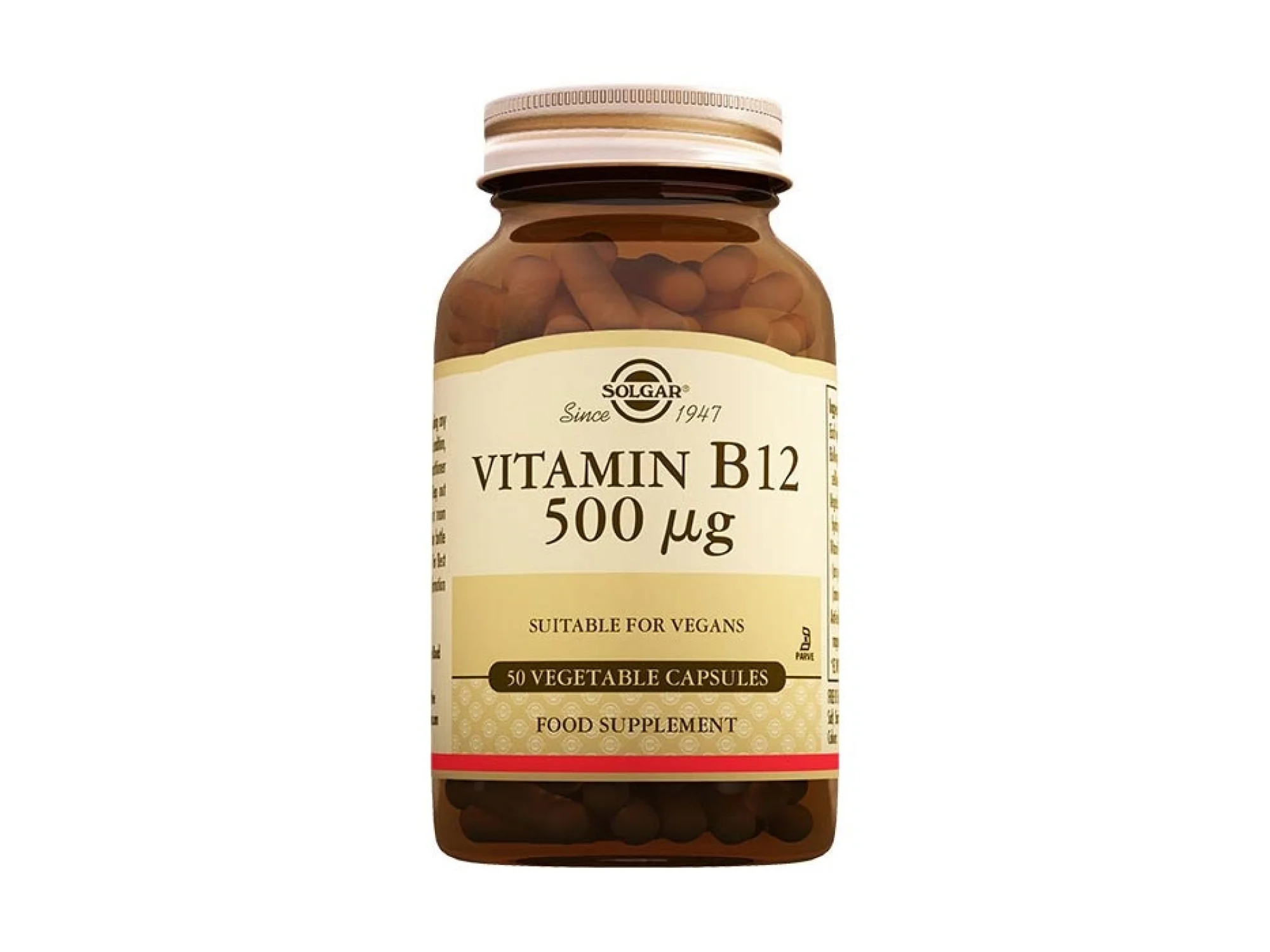 Solgar Vitamin B-12 500 mg 50 Kapsül