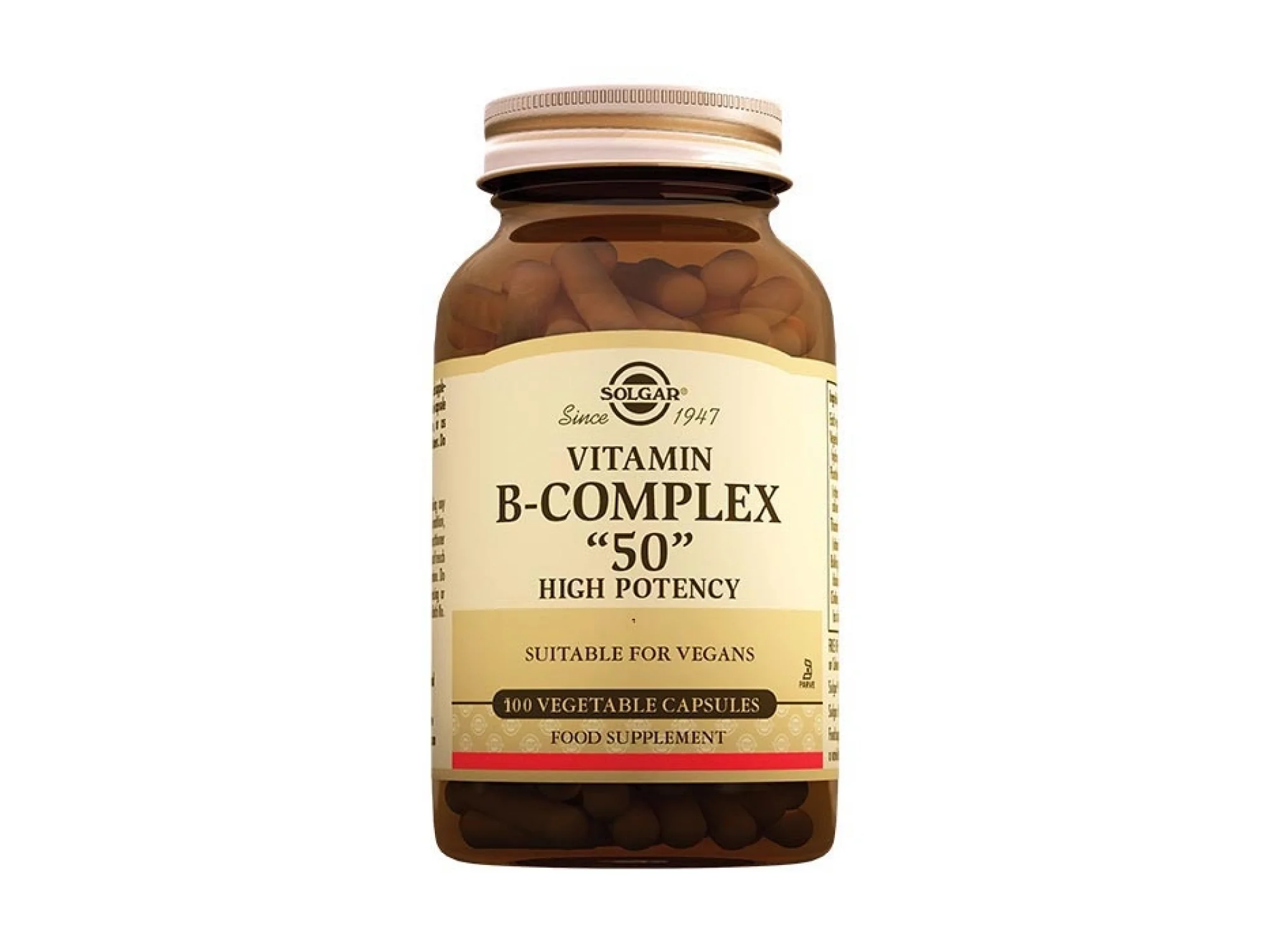 Solgar Vitamin B Complex 50 mg 100 Kapsül