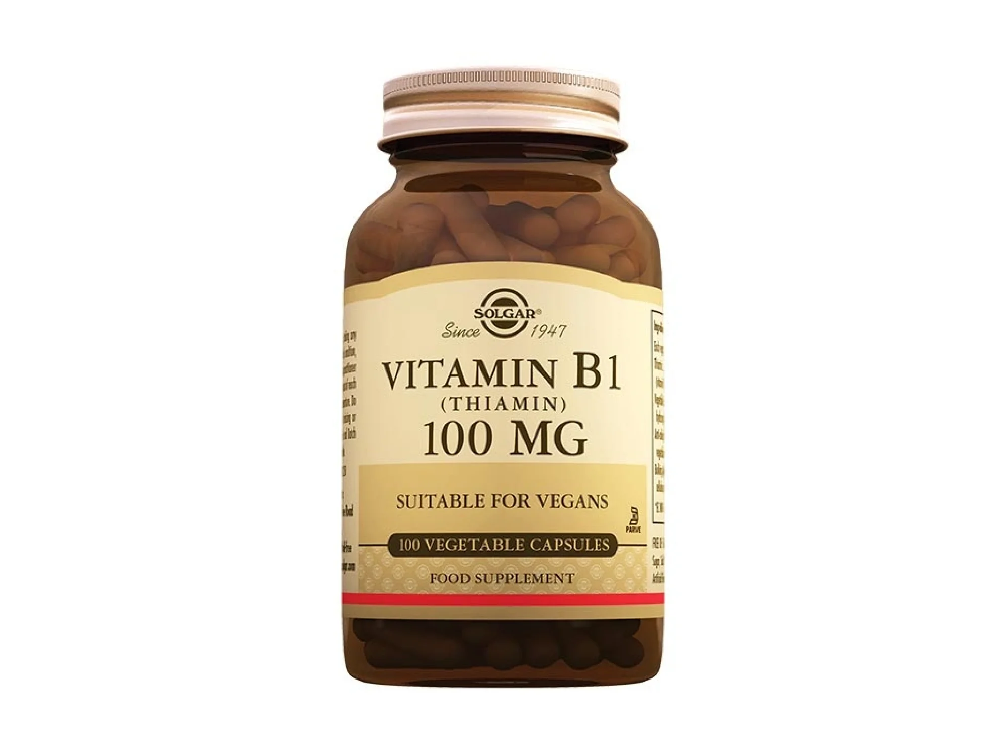 Solgar Vitamin B1 (Thiamin) 100 mg 100 Kapsül