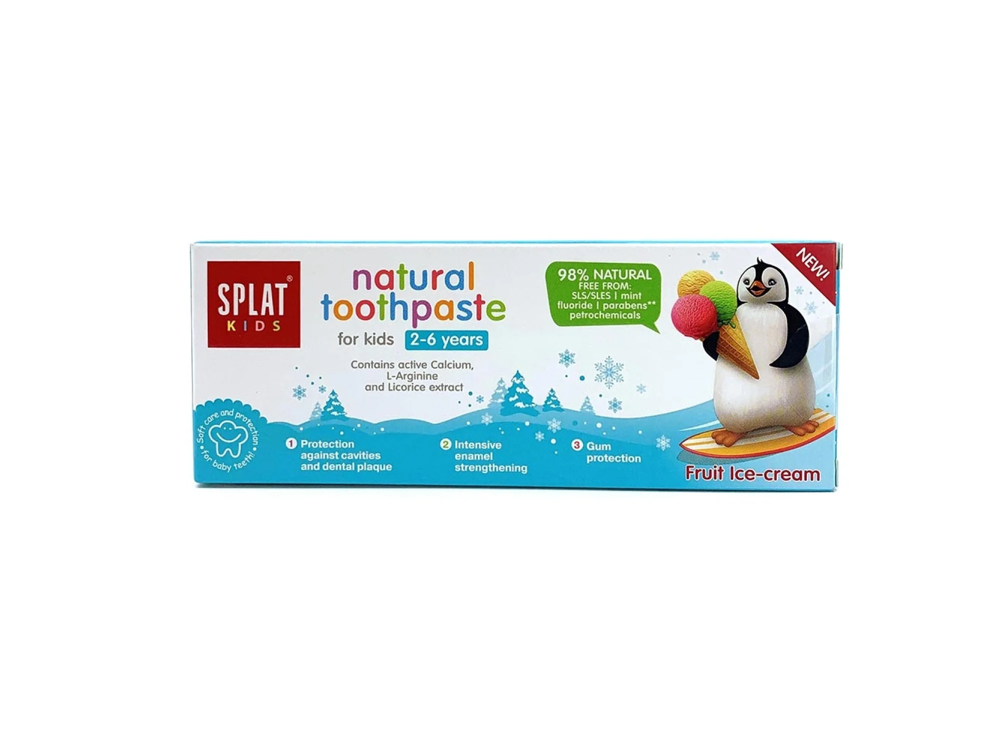 Splat Kids Meyveli Dondurma Tadında 2-6 Yaş Arası Doğal Diş Macunu 50 ml