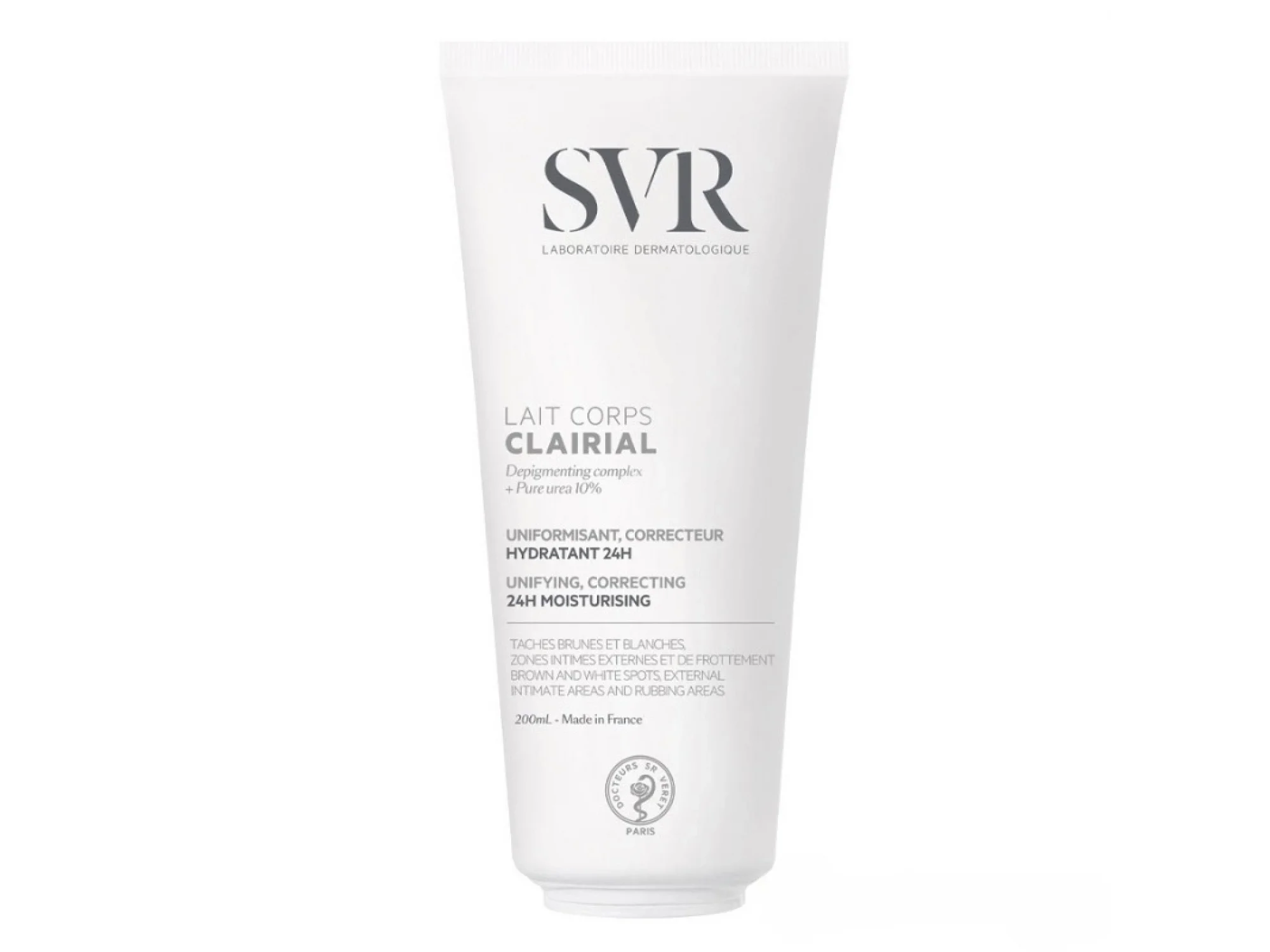 Svr Lait Corps Clairial Unifying Correcting 24H Moisturising 200 ml