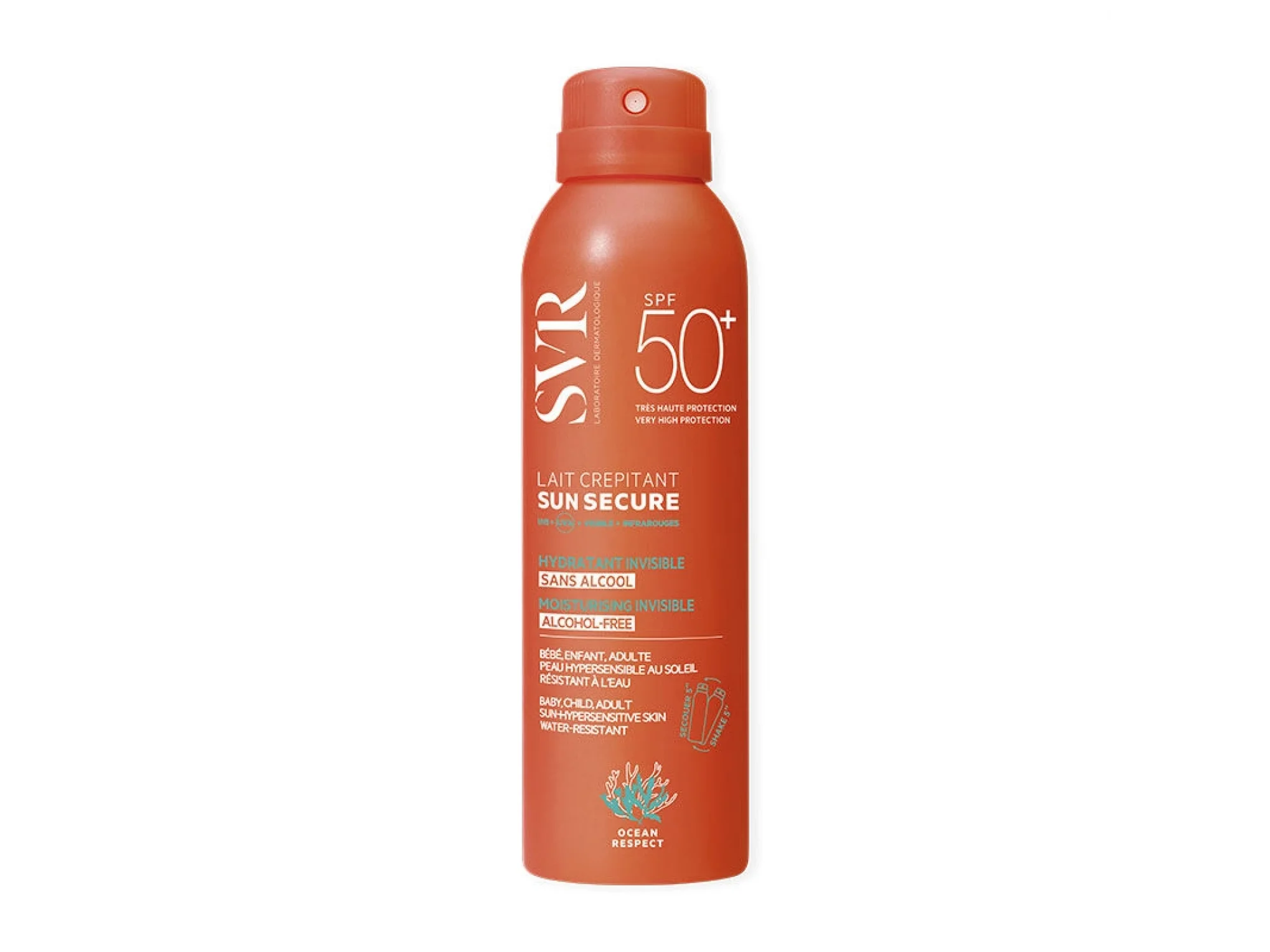 SVR Sun Secure Lait Crepitant Spf 50+ 200 ml
