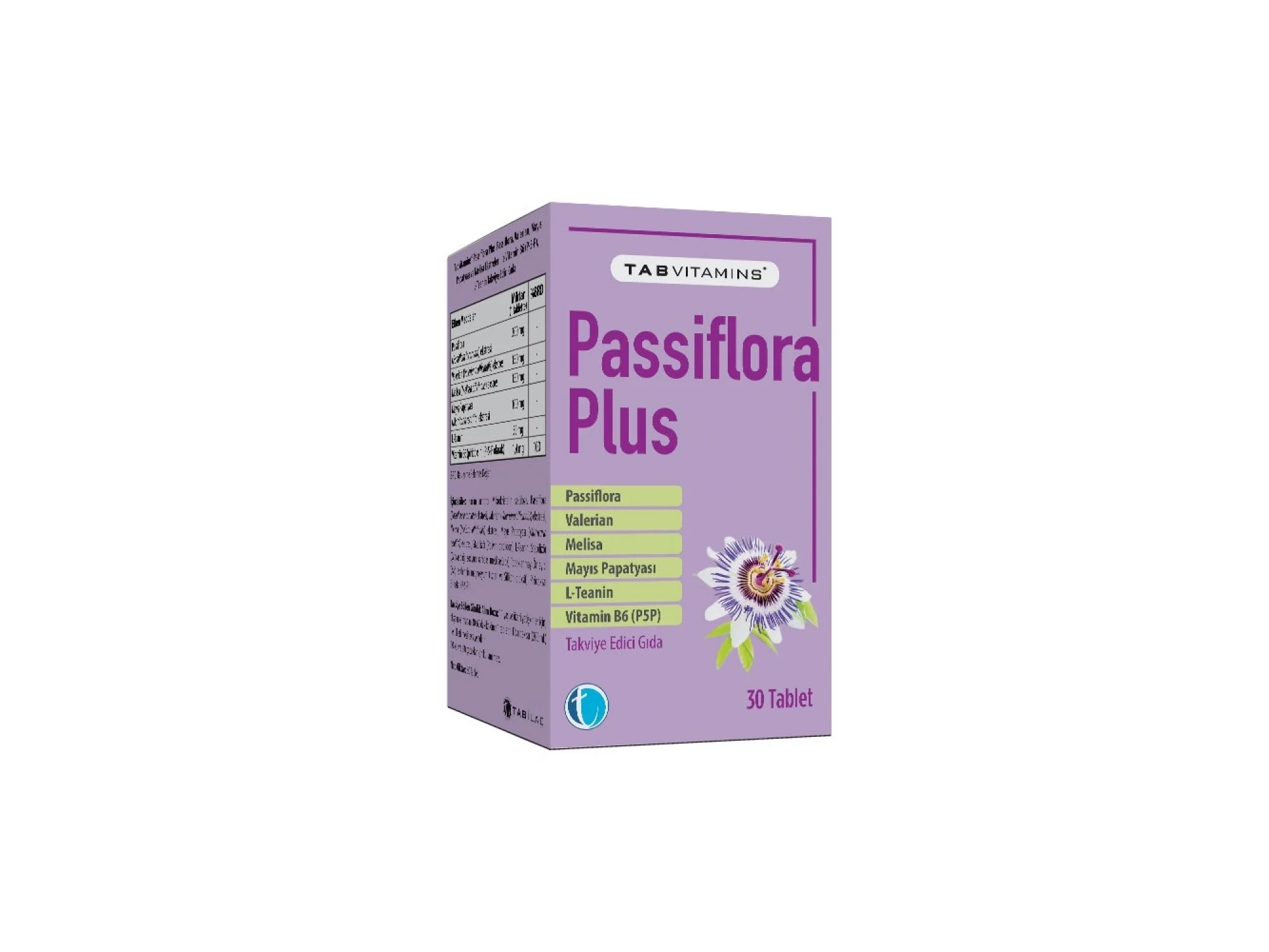 Tabvitamins Passiflora Plus 30 Tablet
