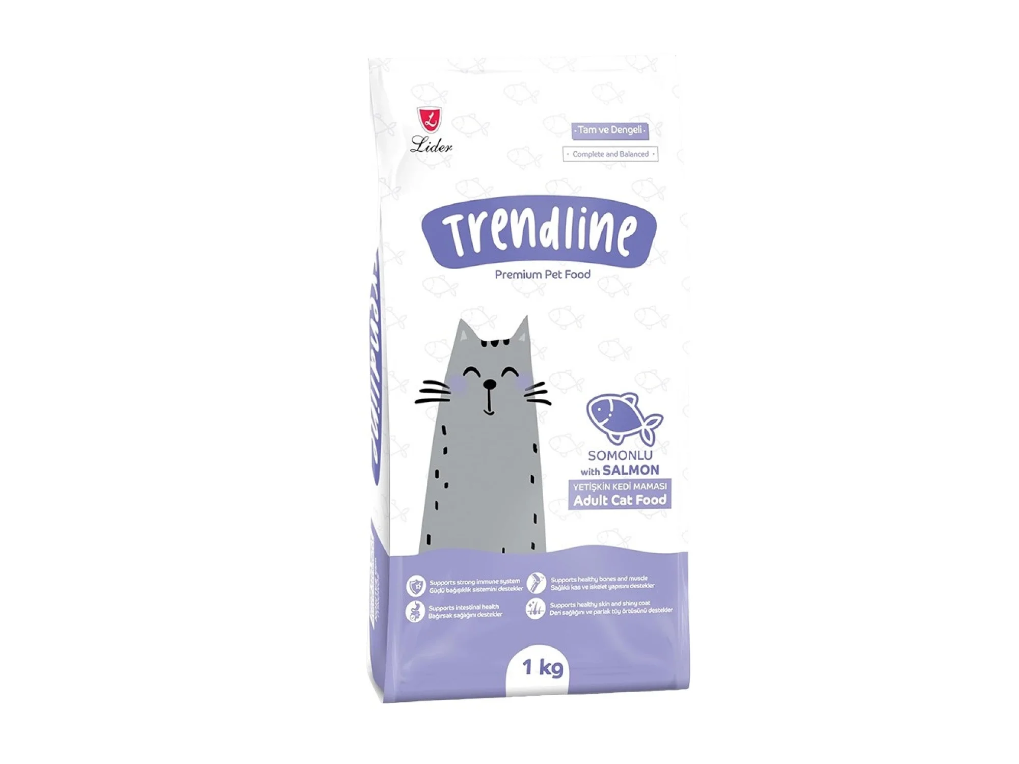 Trendline Somonlu Yetişkin Kedi Maması 1 kg