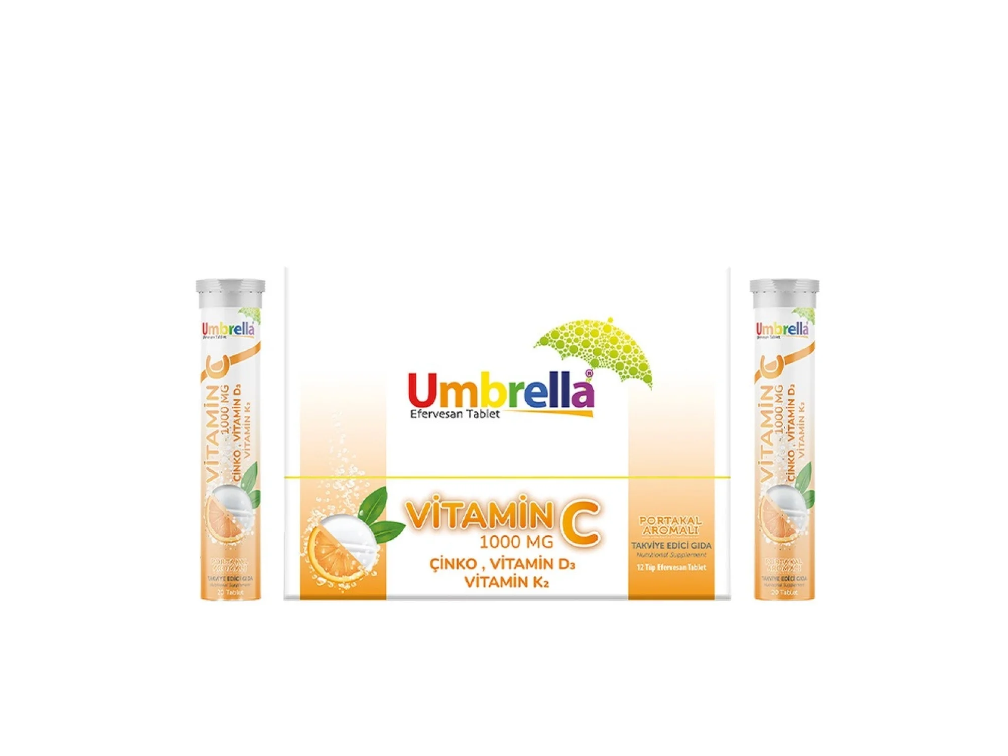 Umbrella Vitaminc 1000 mg 20 Efervesan Tablet