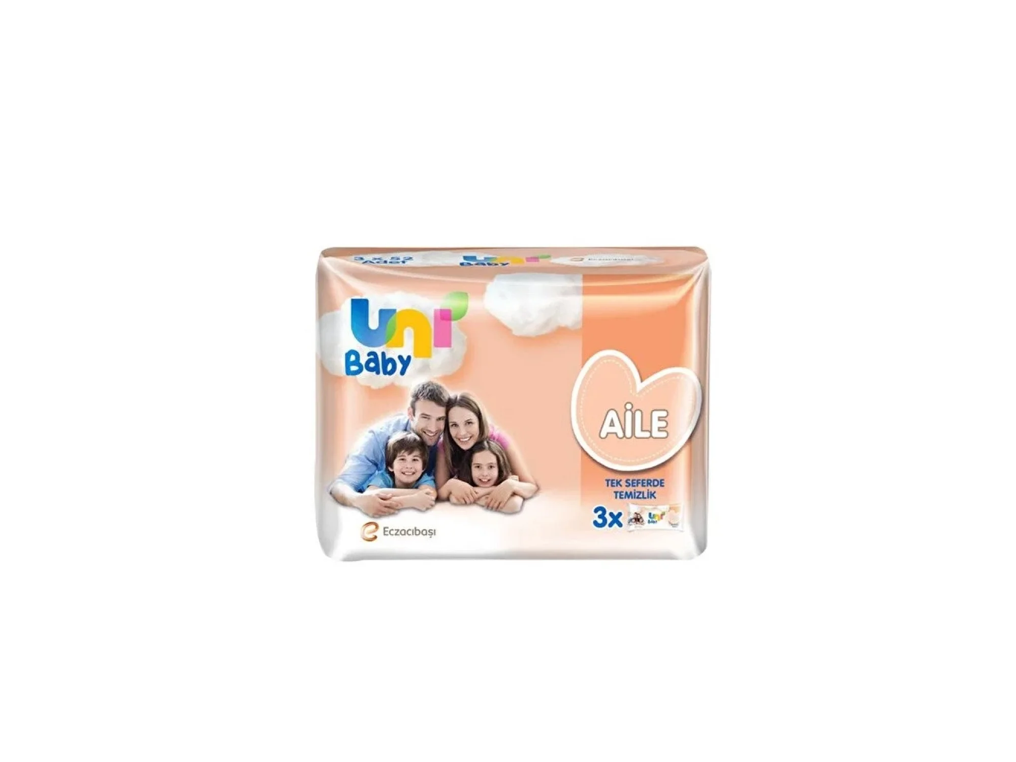 Uni Baby Islak Mendil Aile Paketi 52 Yaprak 3lü