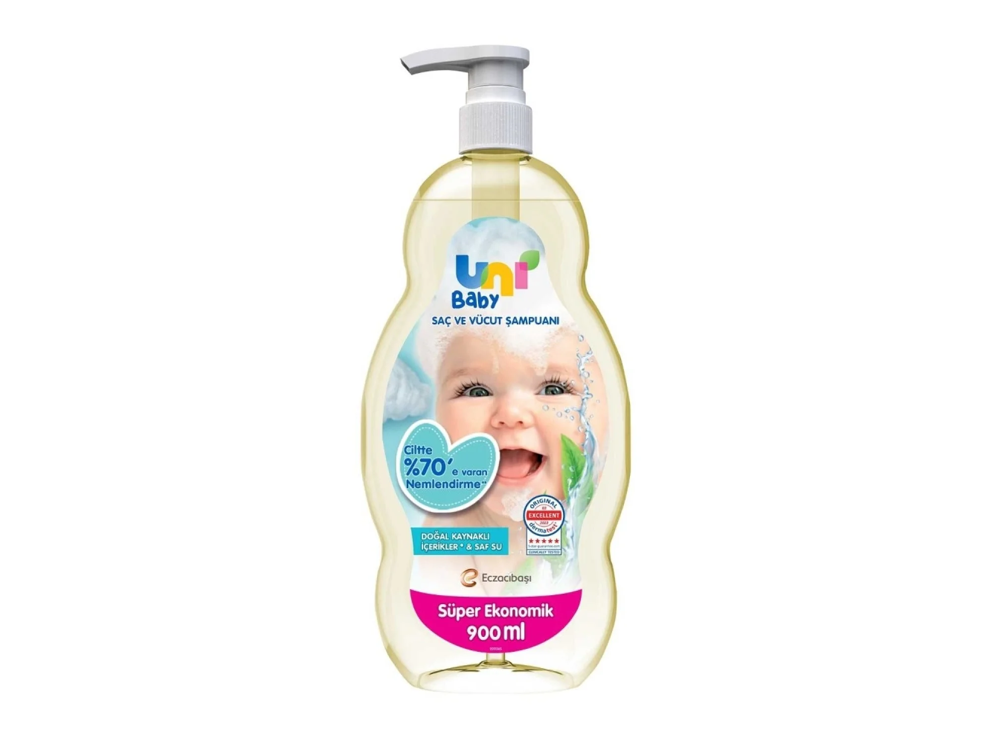 Uni Baby Saç ve Vücut Şampuanı 900 ml