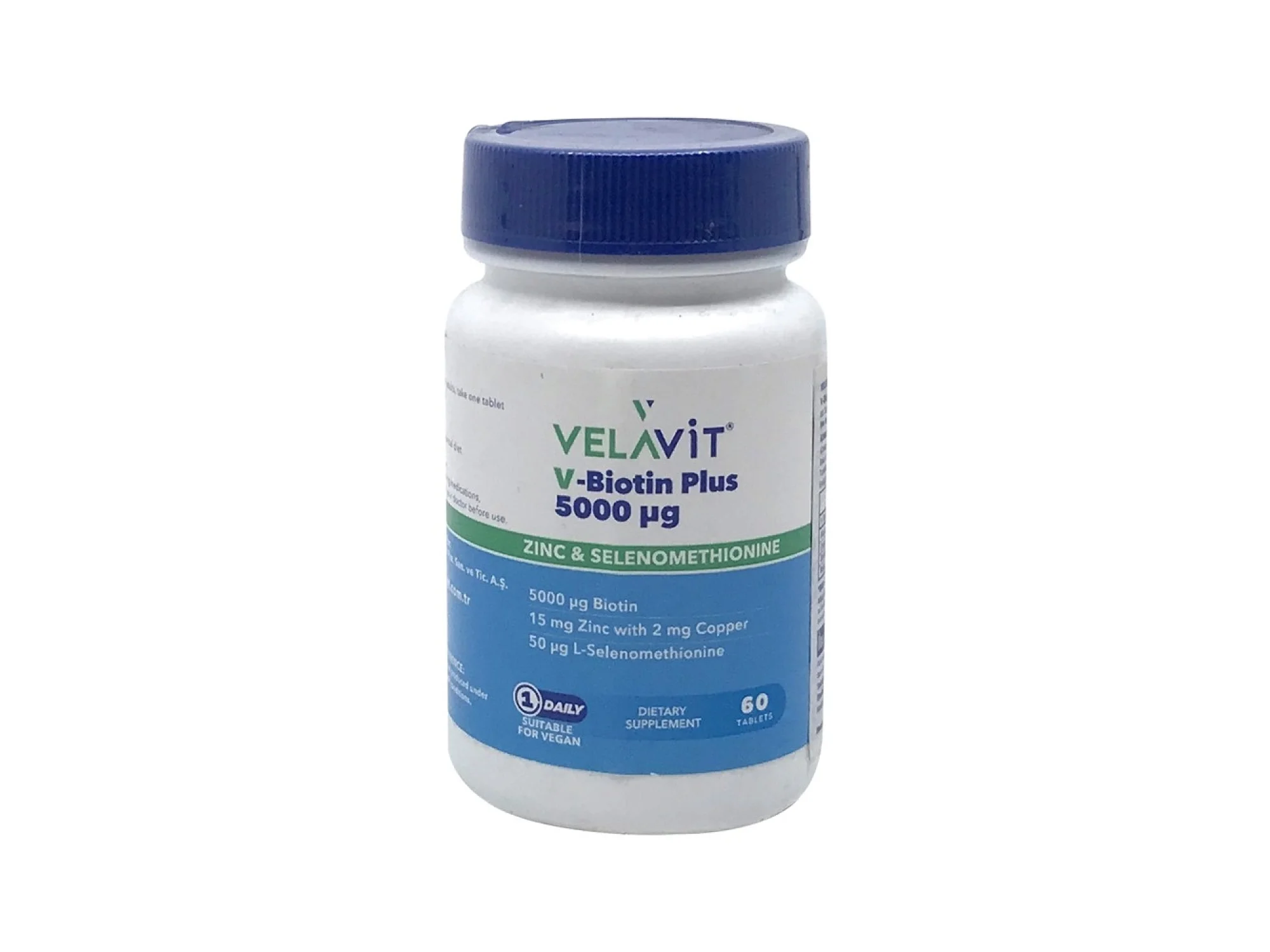 Velavit V-Biotin 5000 mg 60 Tablet