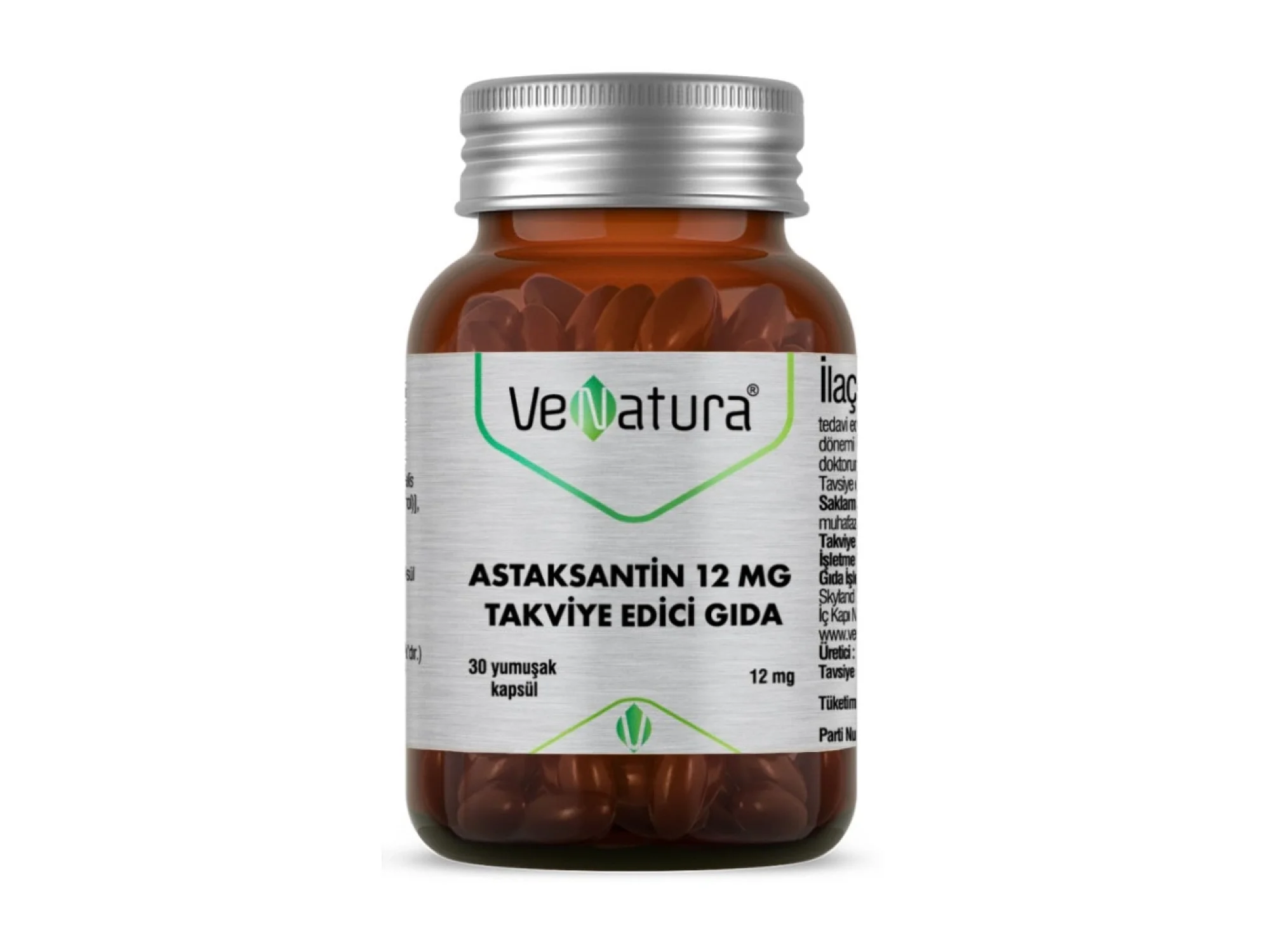 Venatura Astaksantin 12 mg 30 Kapsül