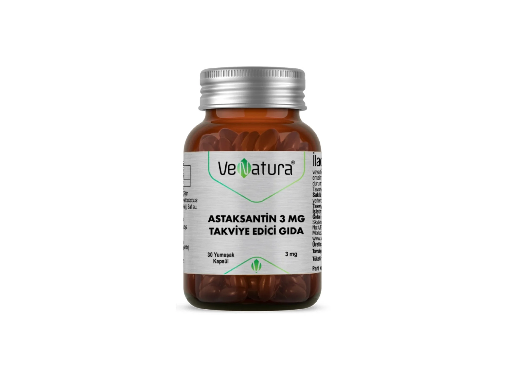 VeNatura Astaksantin 3 mg 30 Kapsül