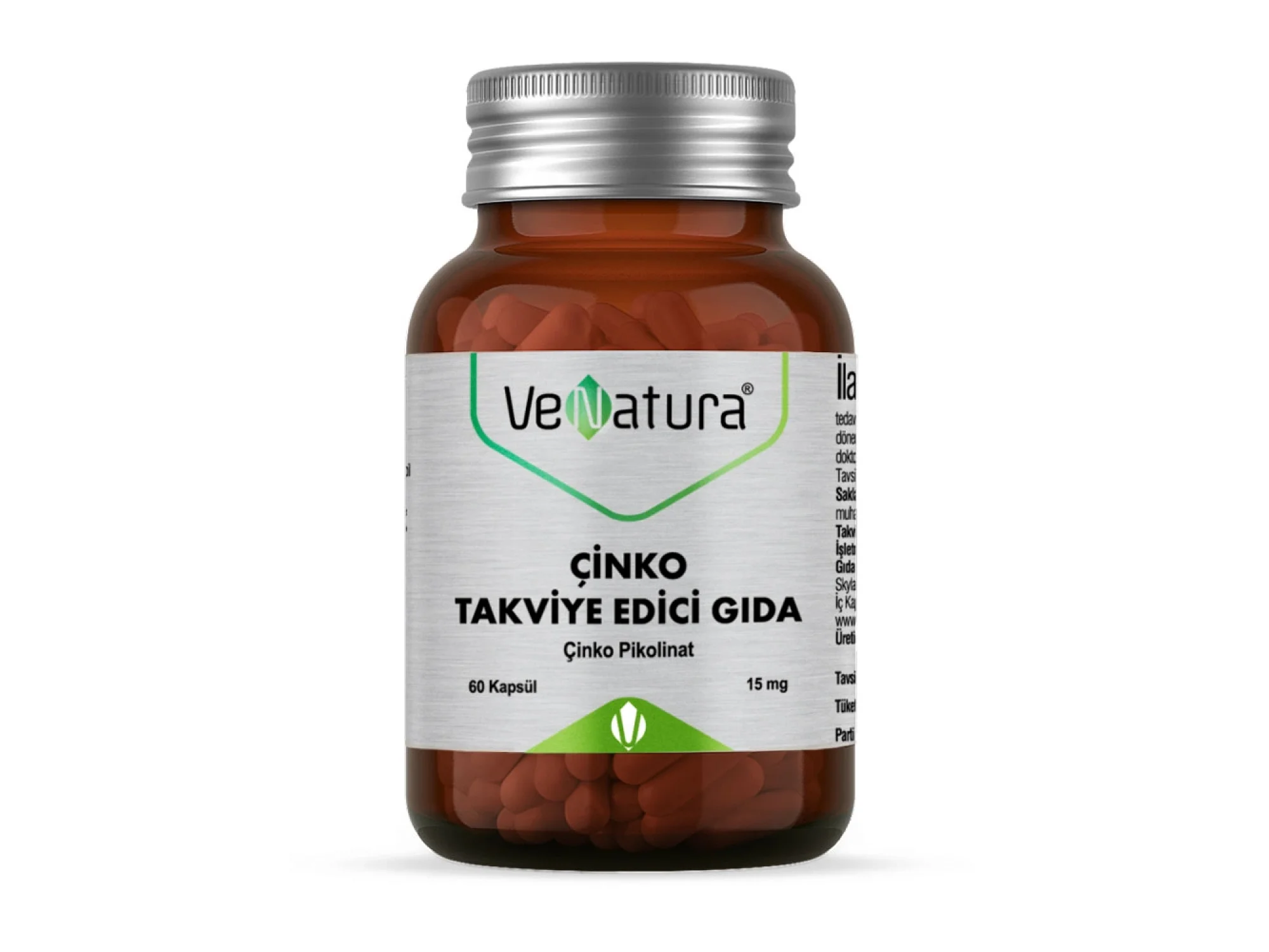Venatura Çinko 15 mg 60 Kapsül